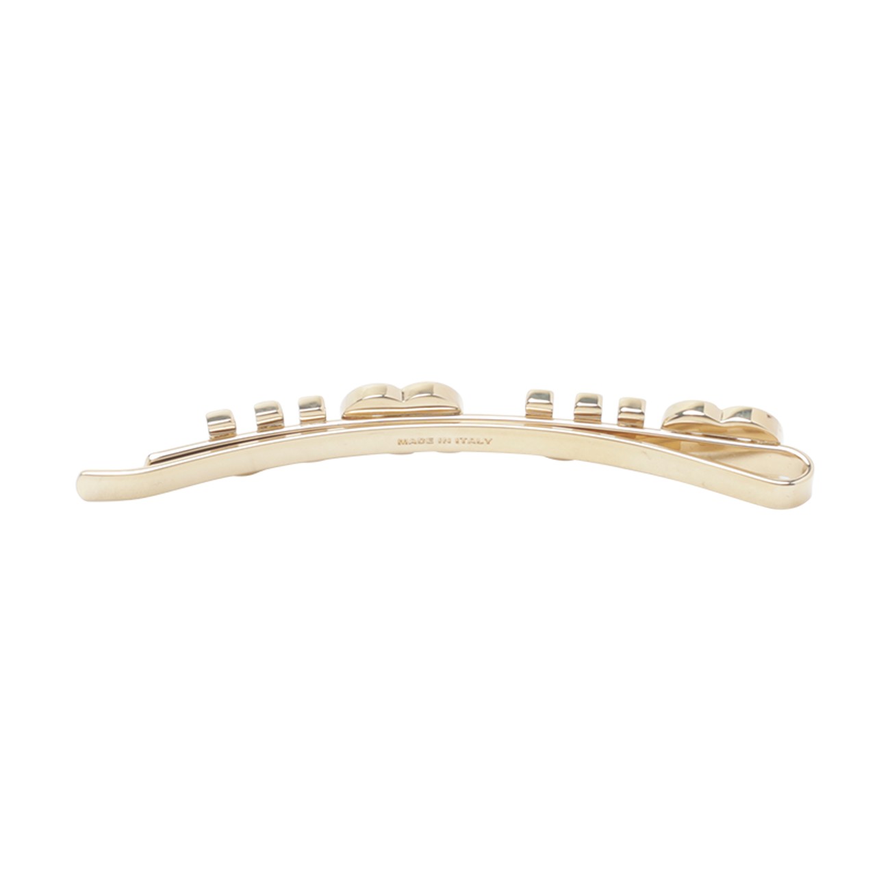 Miu Miu Women Miu Miu Logo Enameled Metal Hair Clip MIU MIU