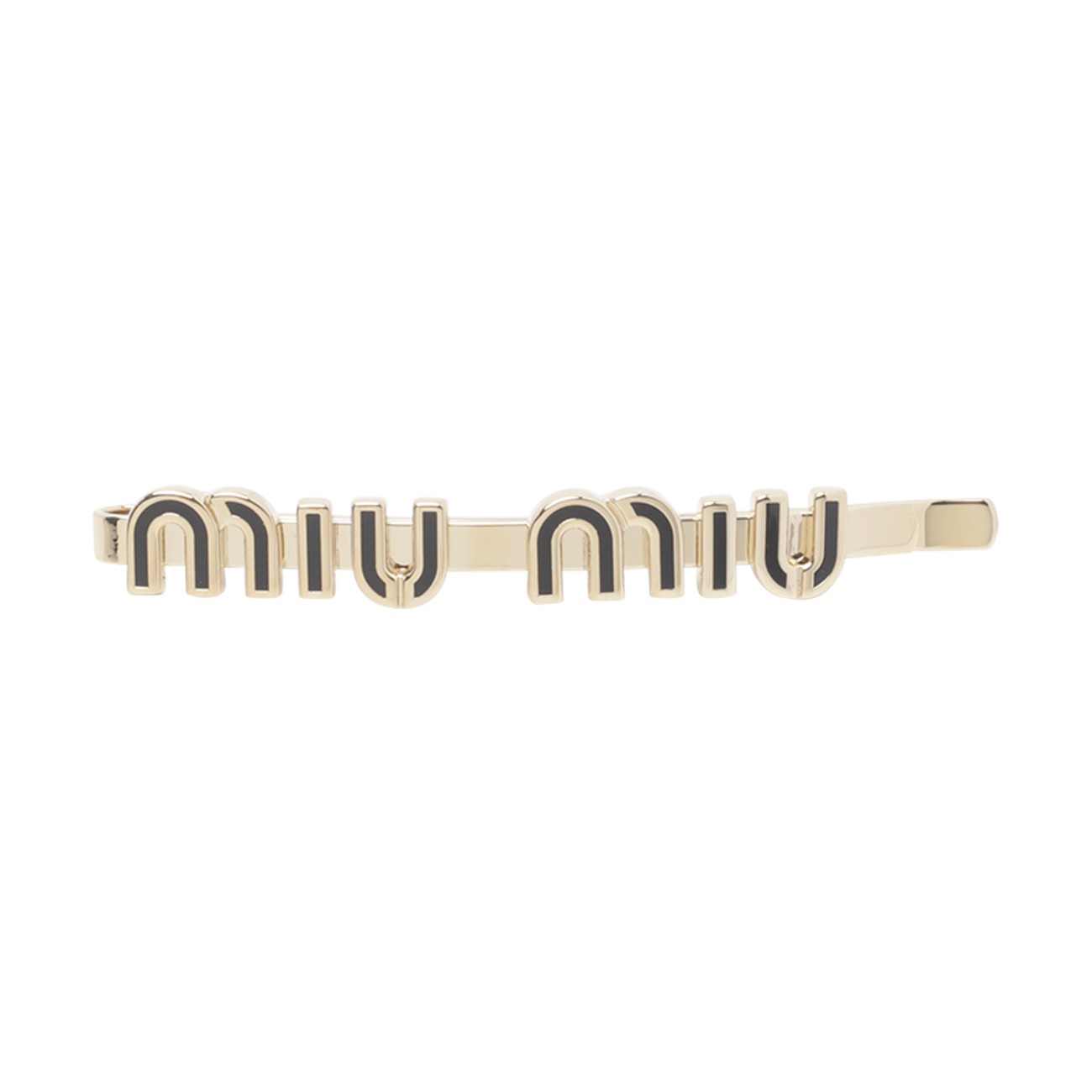 Miu Miu Women Miu Miu Logo Enameled Metal Hair Clip MIU MIU