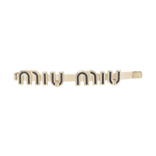 Miu Miu Women Miu Miu Logo Enameled Metal Hair Clip MIU MIU