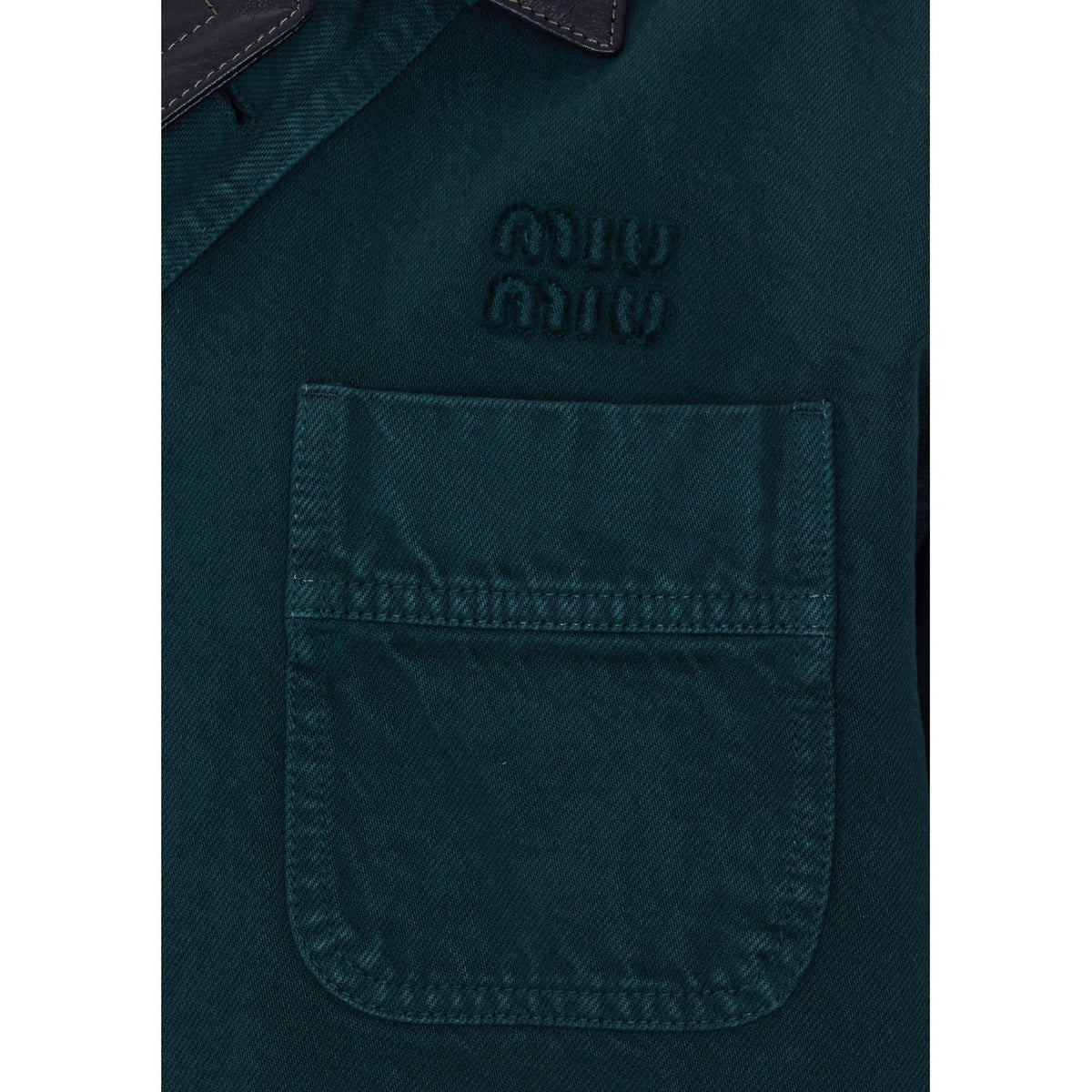 Miu Miu Women Miu Miu Logo Gabardine Single Breast Jacket MIU MIU