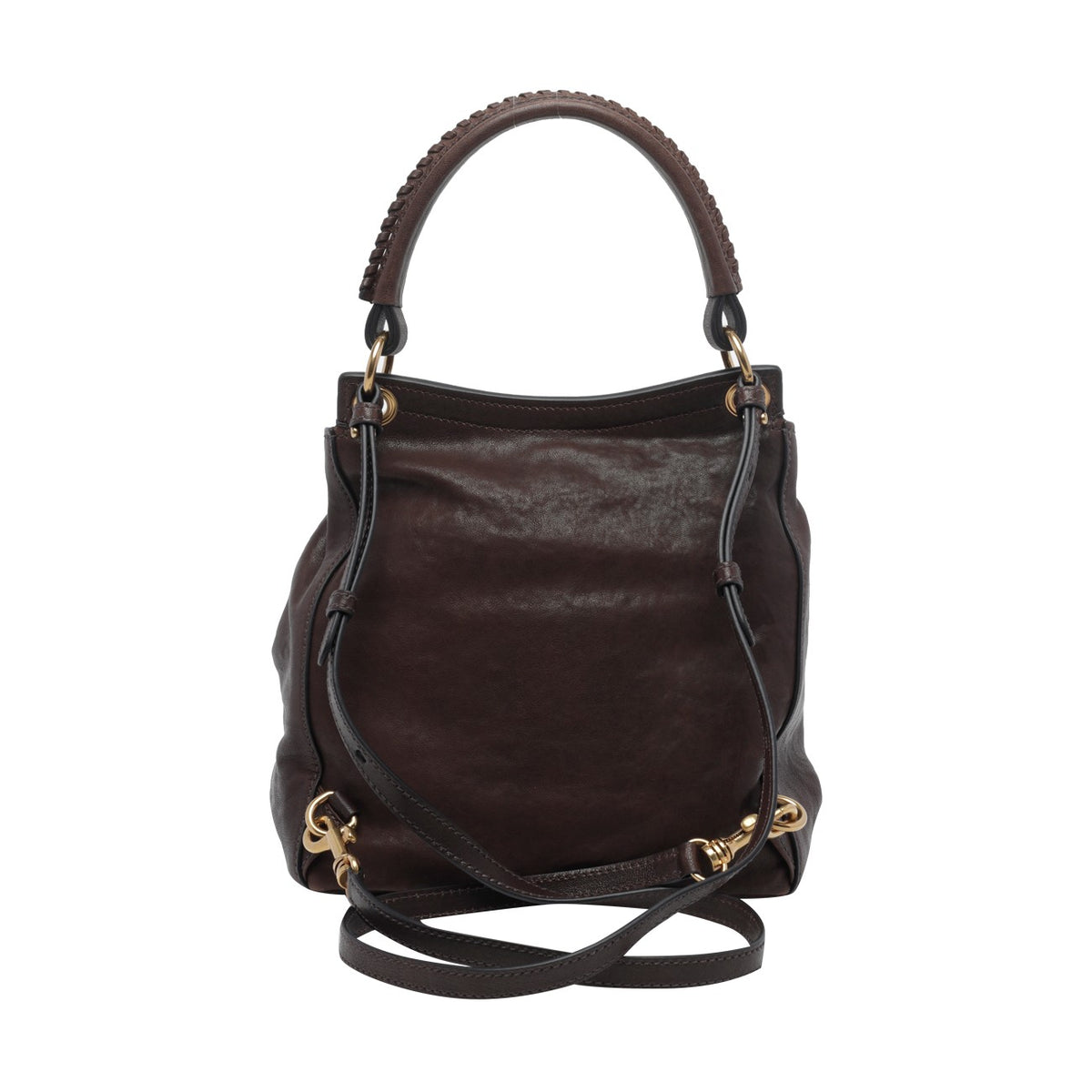 Miu Miu Women Miu Miu Logo Leather Backpack MIU MIU