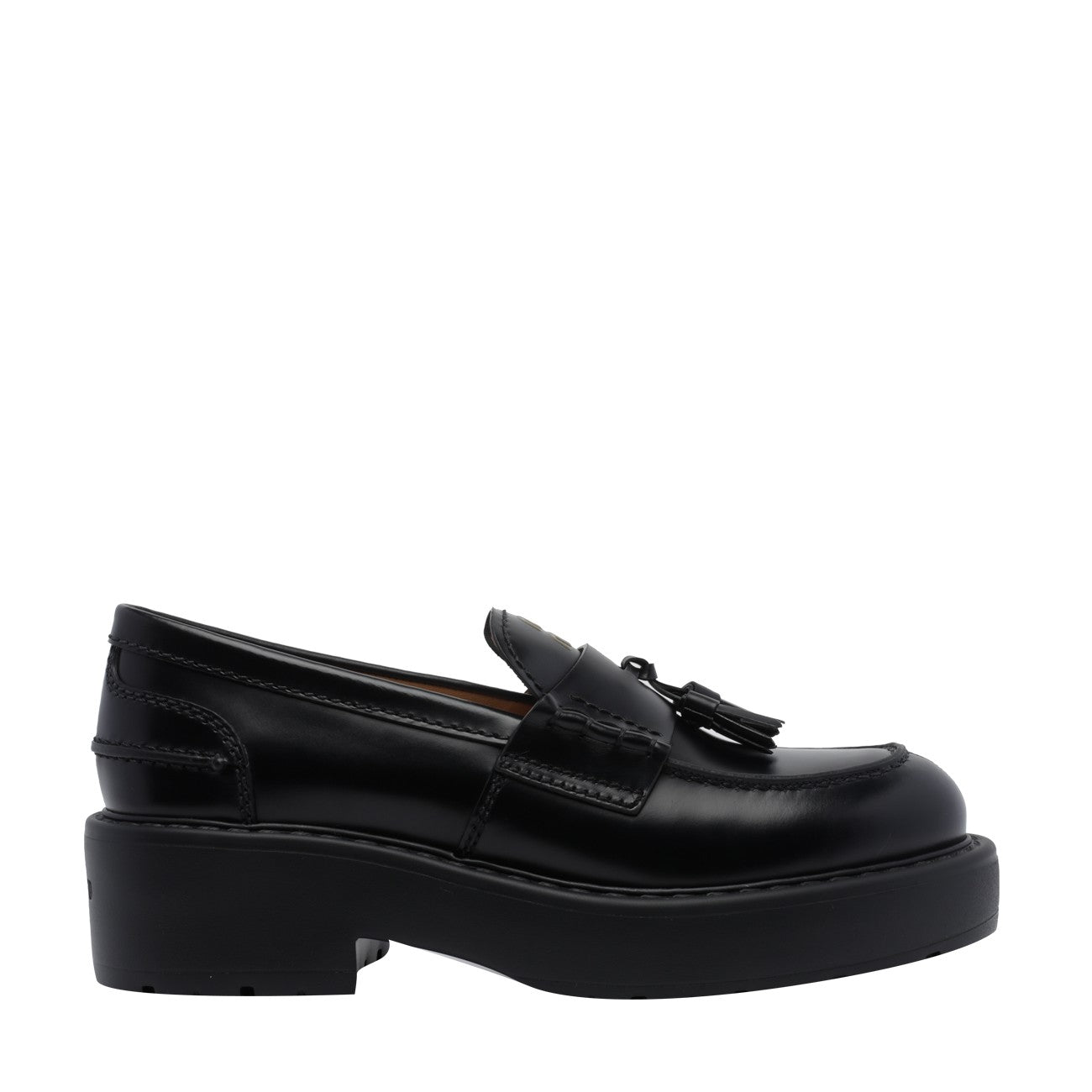Miu Miu Women Miu Miu Logo Leather Loafers MIU MIU