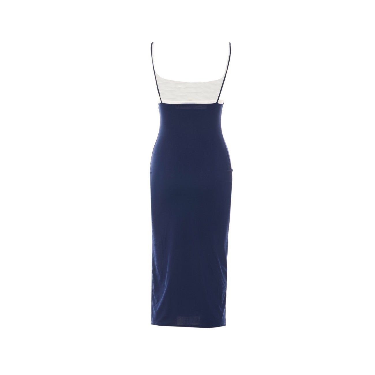 Miu Miu Women Miu Miu Logo Midi Jersey Stretch  Dress MIU MIU