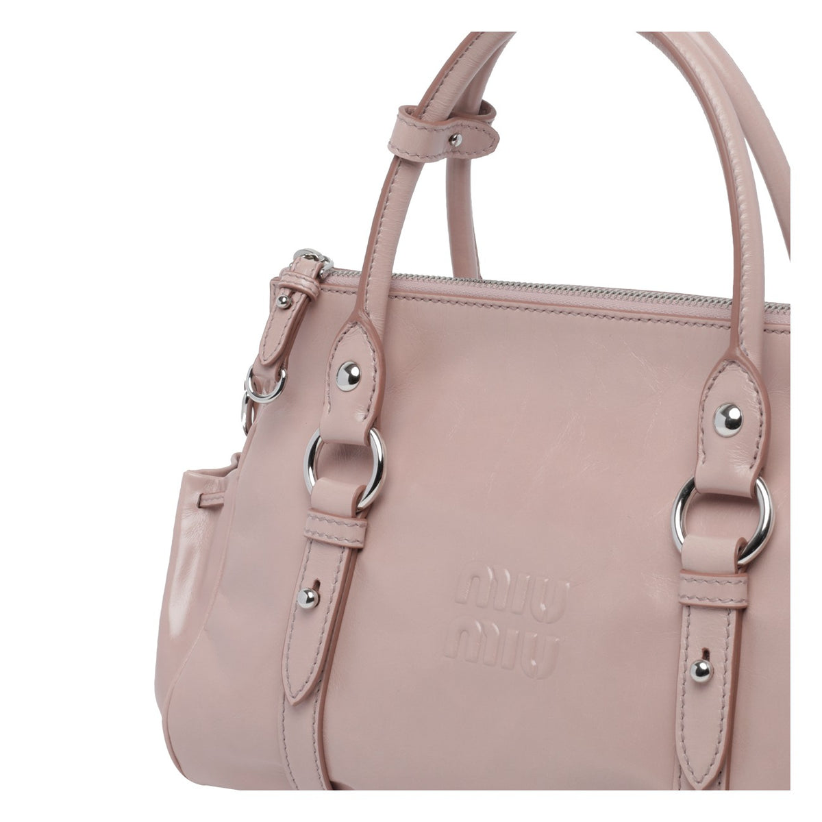 Miu Miu Women Miu Miu Shiny Leather Handbag MIU MIU