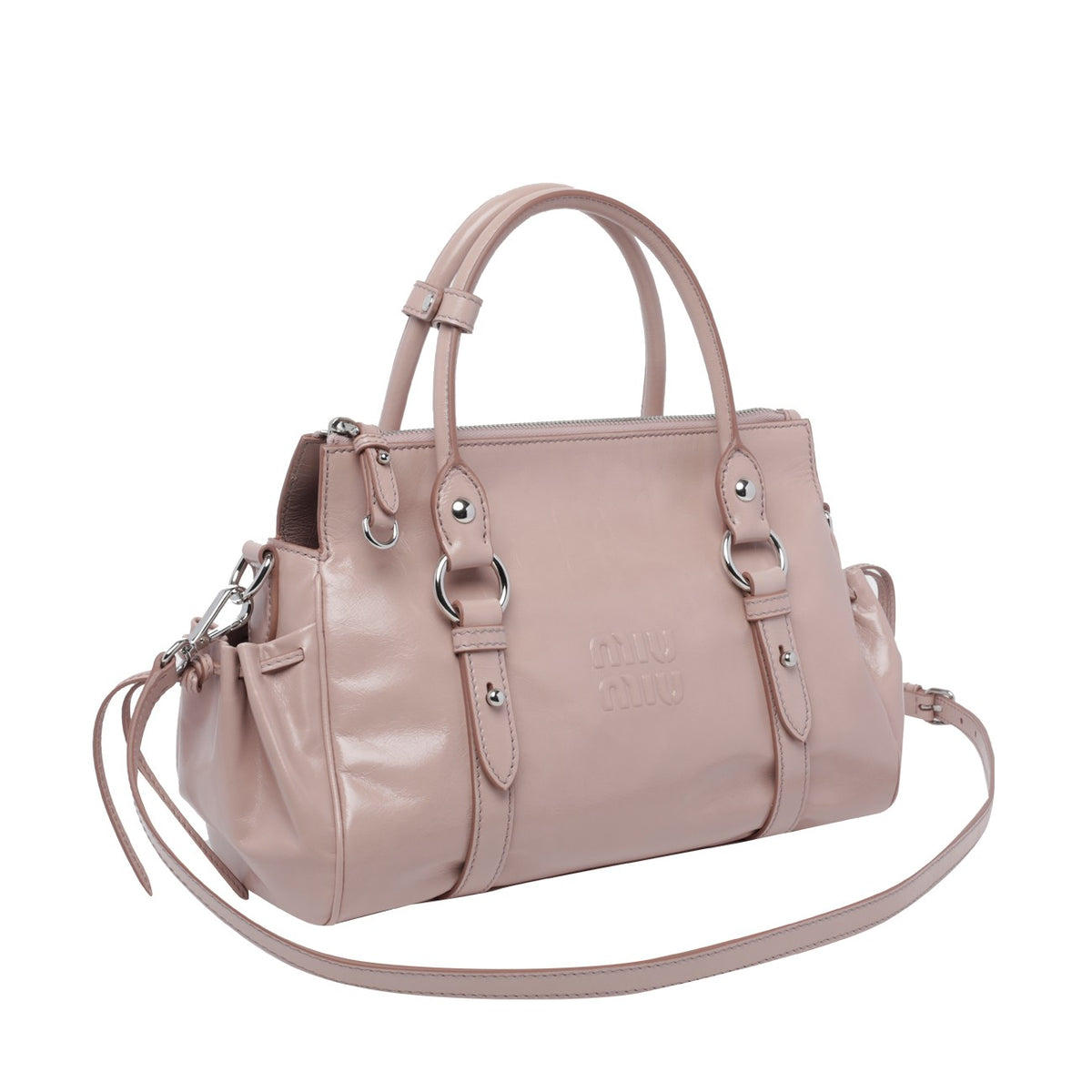 Miu Miu Women Miu Miu Shiny Leather Handbag MIU MIU