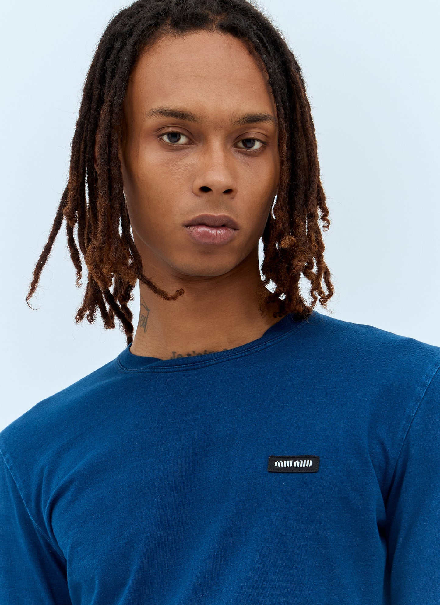 Miu Miu Men Set Of Three Logo-Patch T-Shirts MIU MIU