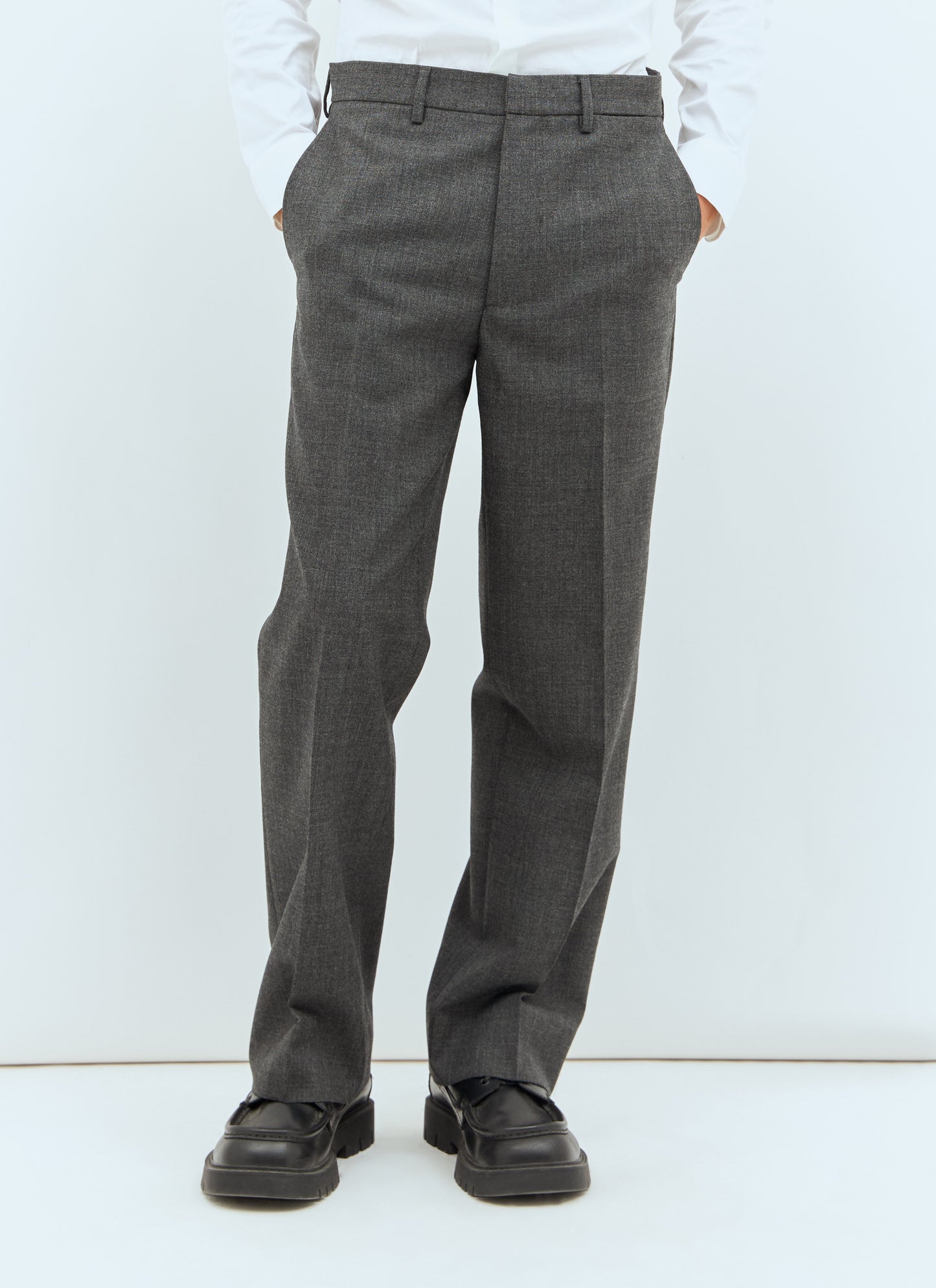 Miu Miu Men Marled Wool Pants MIU MIU