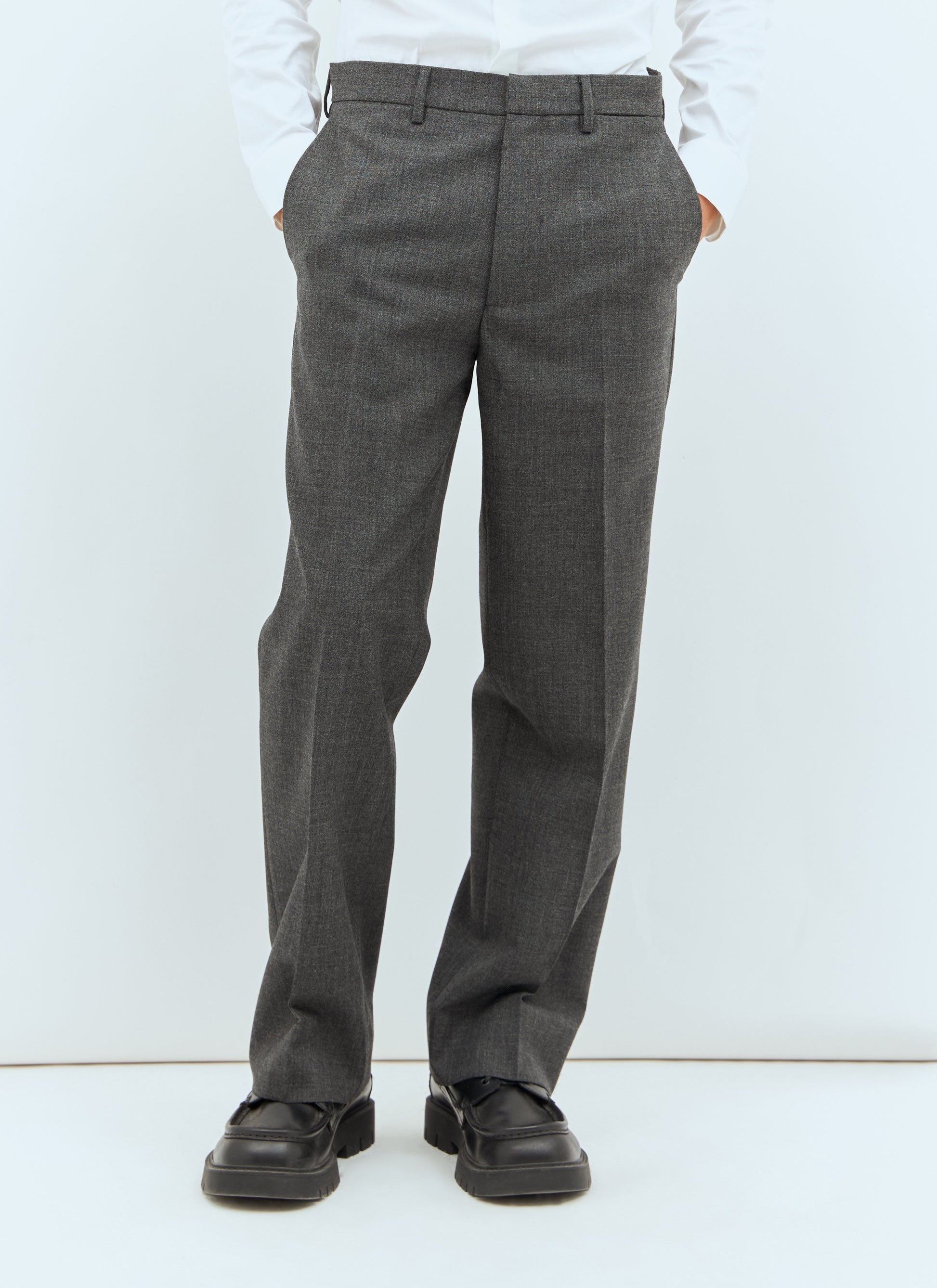 Miu Miu Men Marled Wool Pants MIU MIU