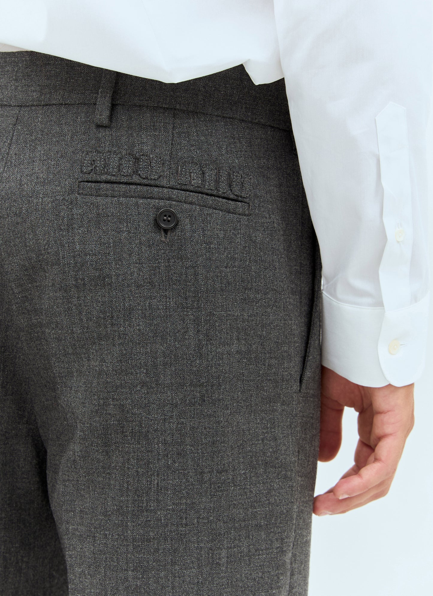 Miu Miu Men Marled Wool Pants MIU MIU