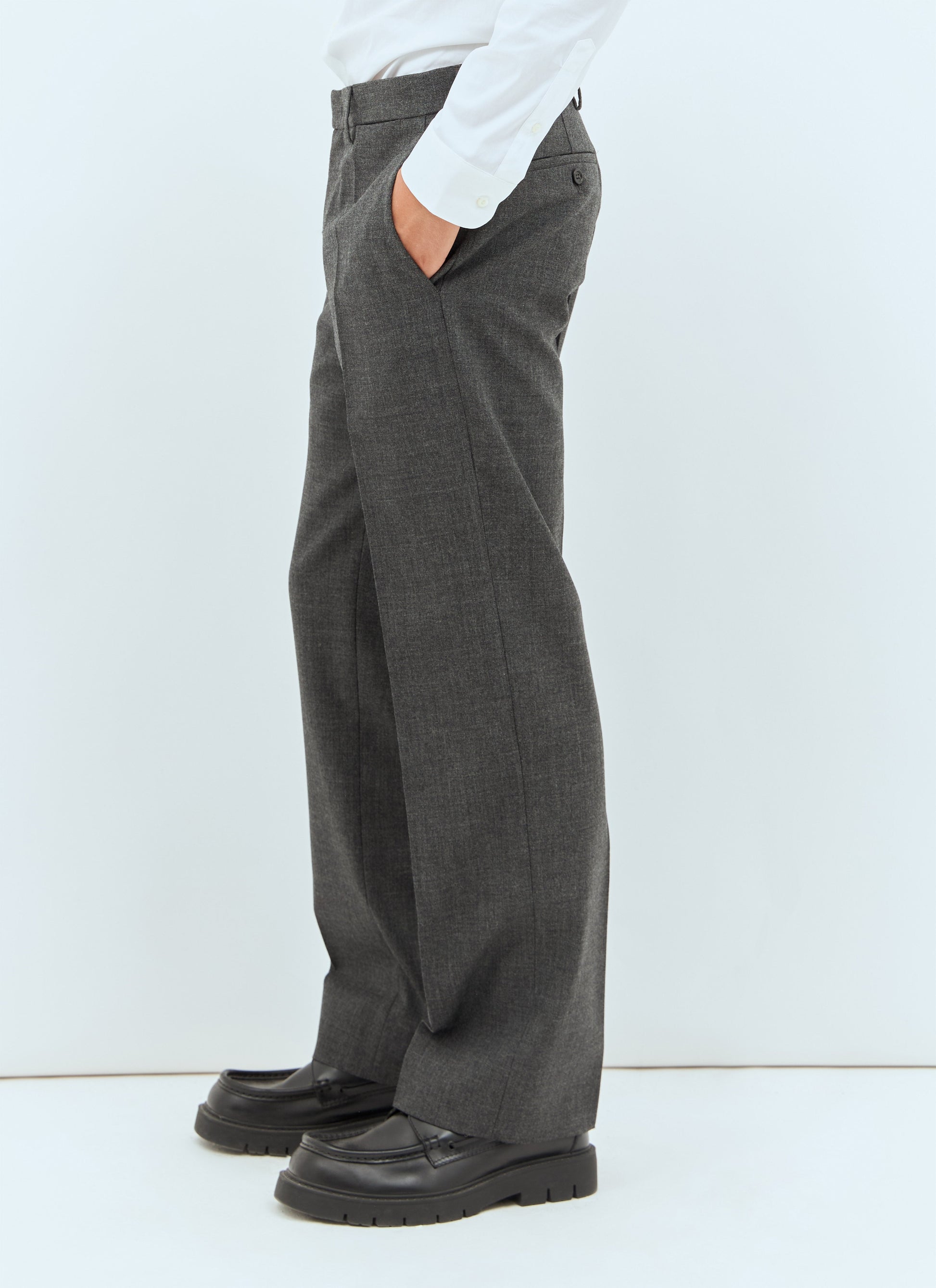 Miu Miu Men Marled Wool Pants MIU MIU