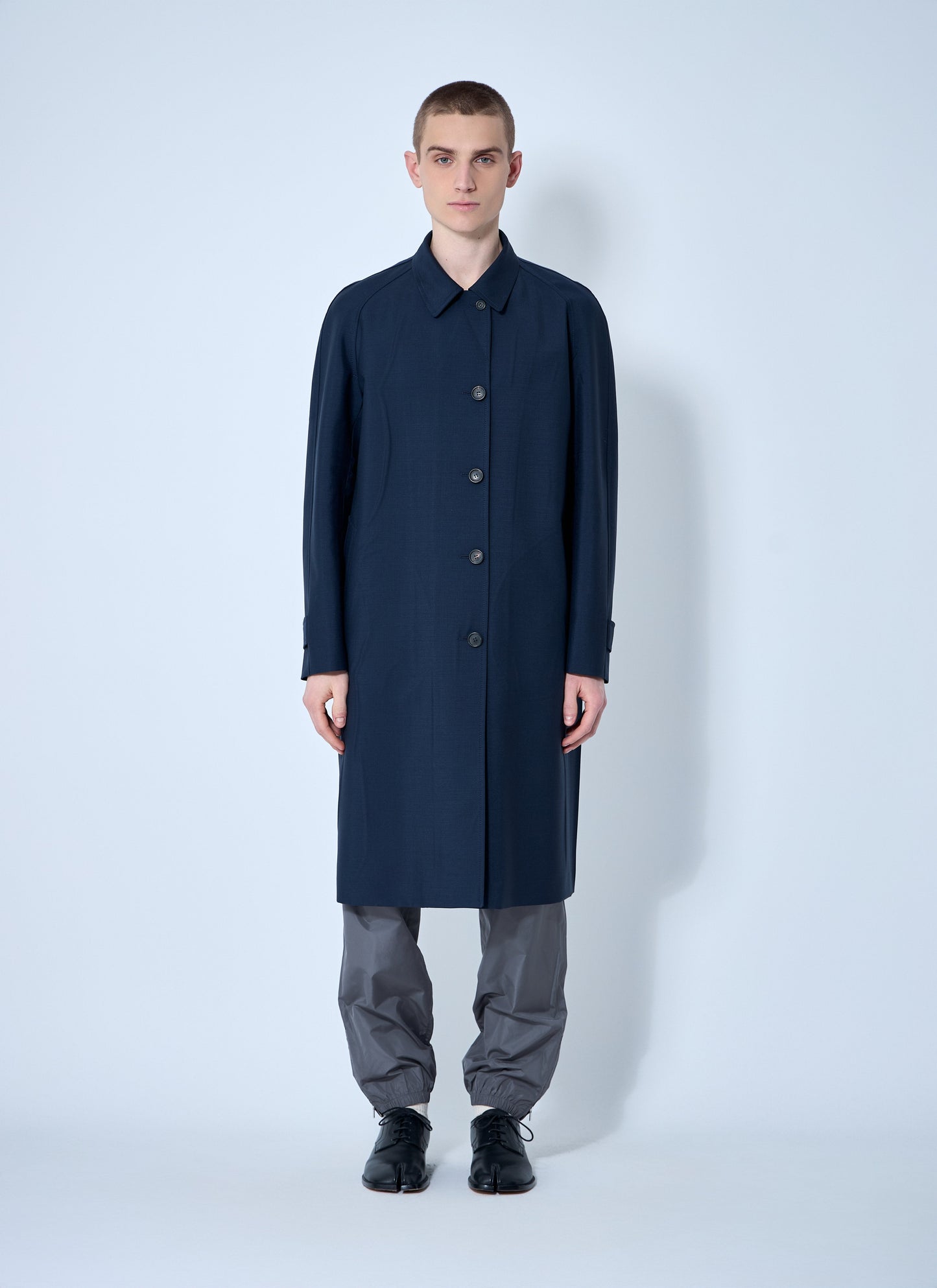 Miu Miu Men Single-Breasted Mohair Coat MIU MIU