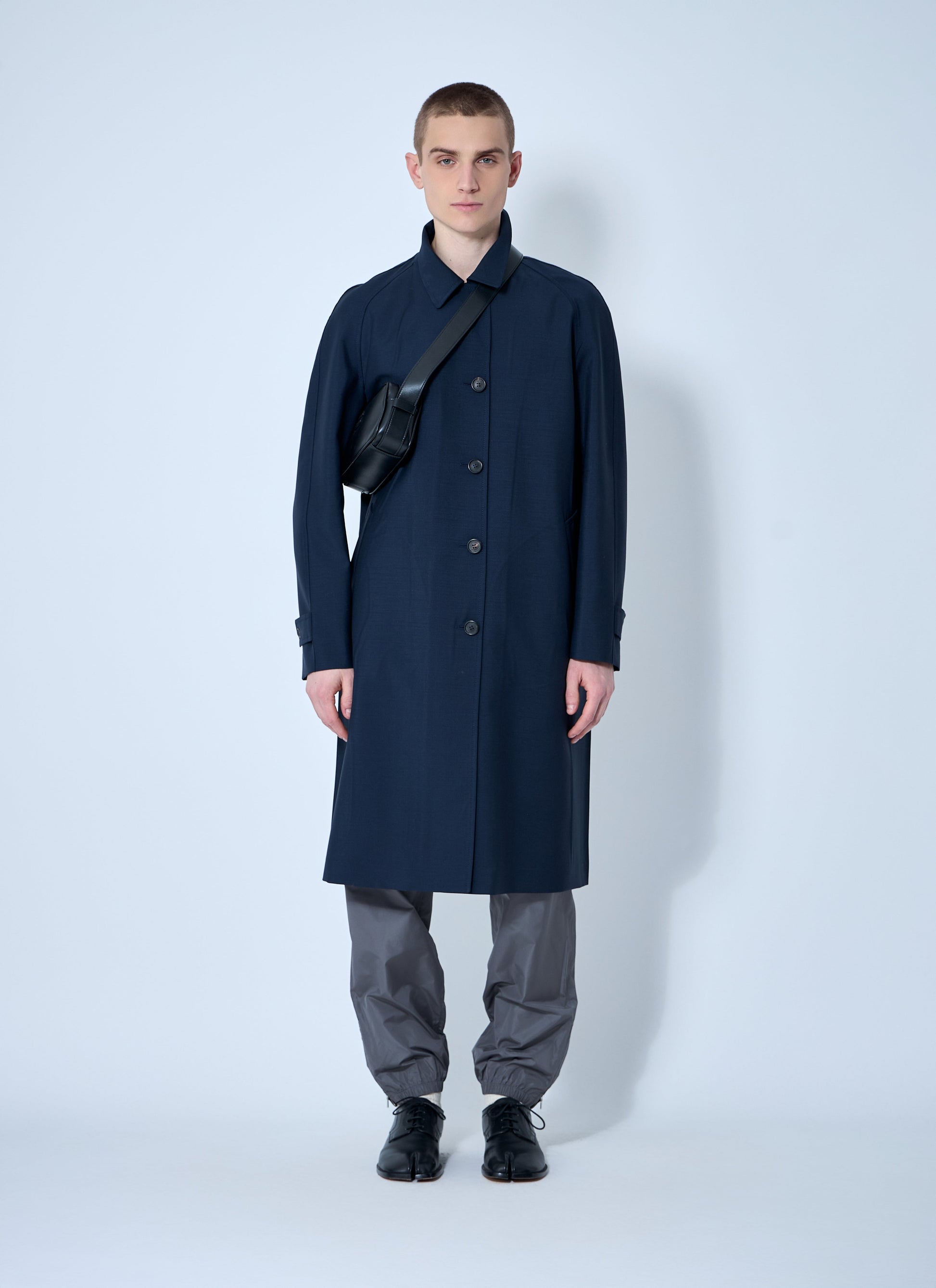 Miu Miu Men Single-Breasted Mohair Coat MIU MIU