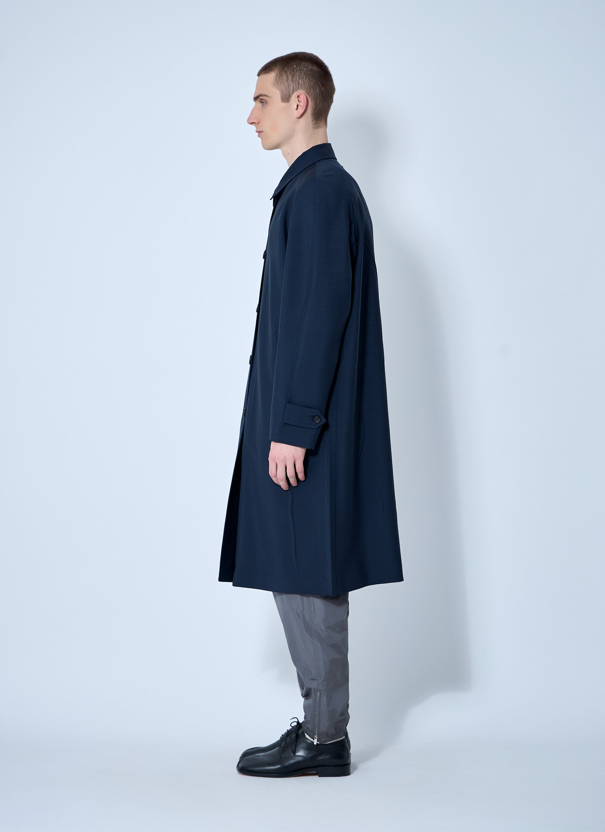 Miu Miu Men Single-Breasted Mohair Coat MIU MIU