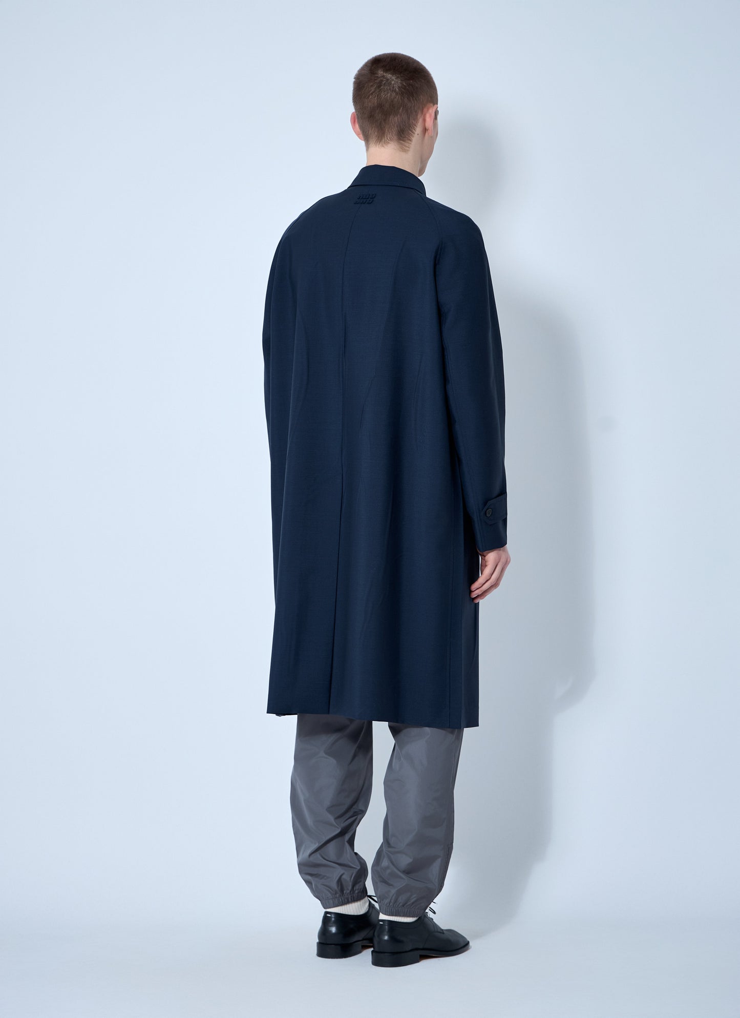 Miu Miu Men Single-Breasted Mohair Coat MIU MIU