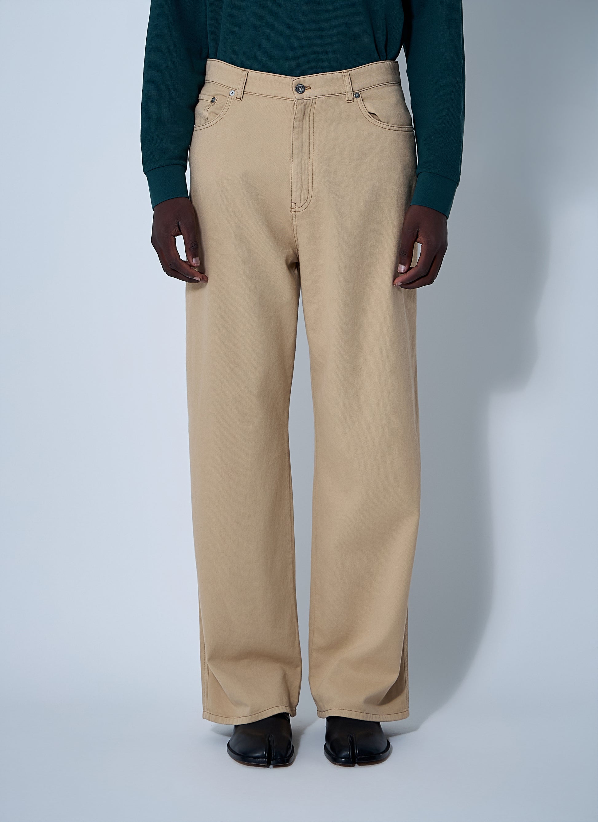 Miu Miu Men Logo Motif Jeans MIU MIU