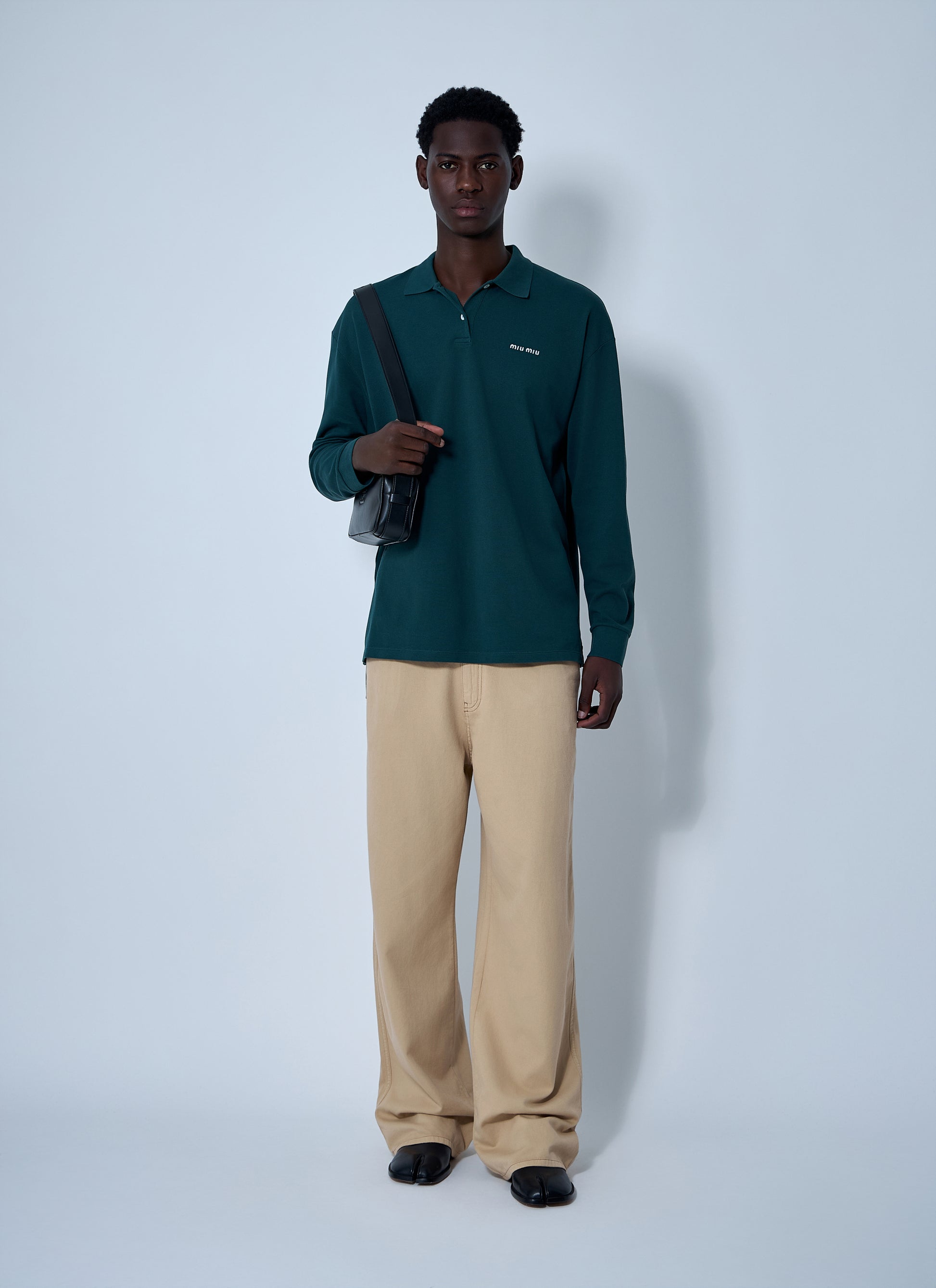 Miu Miu Men Logo Motif Jeans MIU MIU
