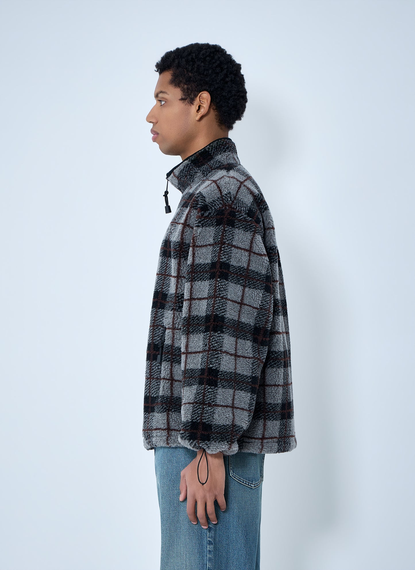 Miu Miu Women Checked Fleece Jacket