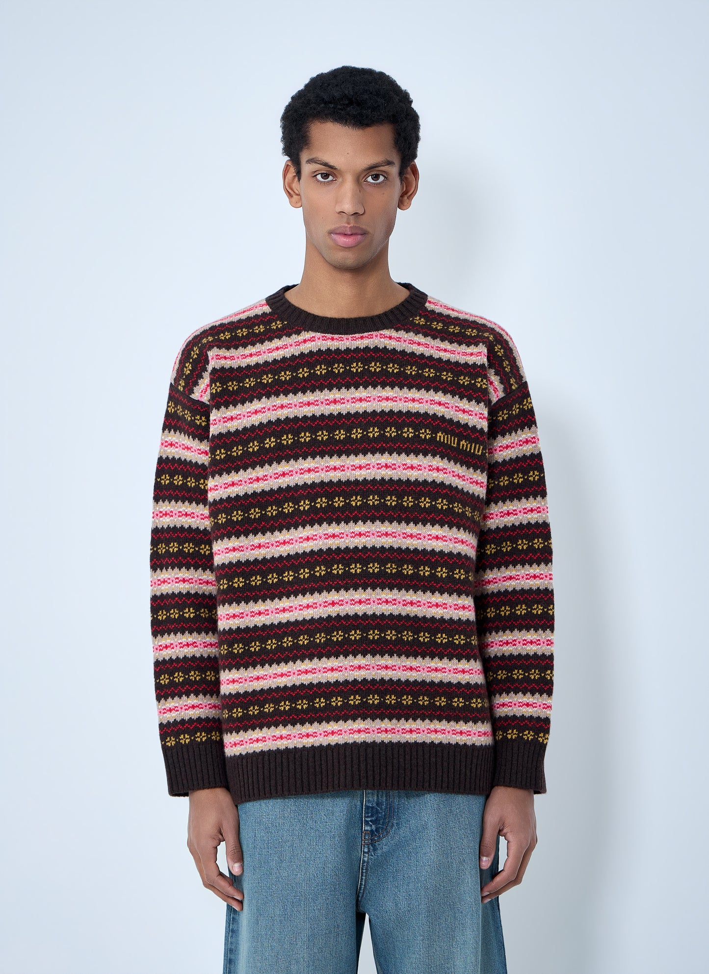 Miu Miu Men Fairisle Sweater MIU MIU