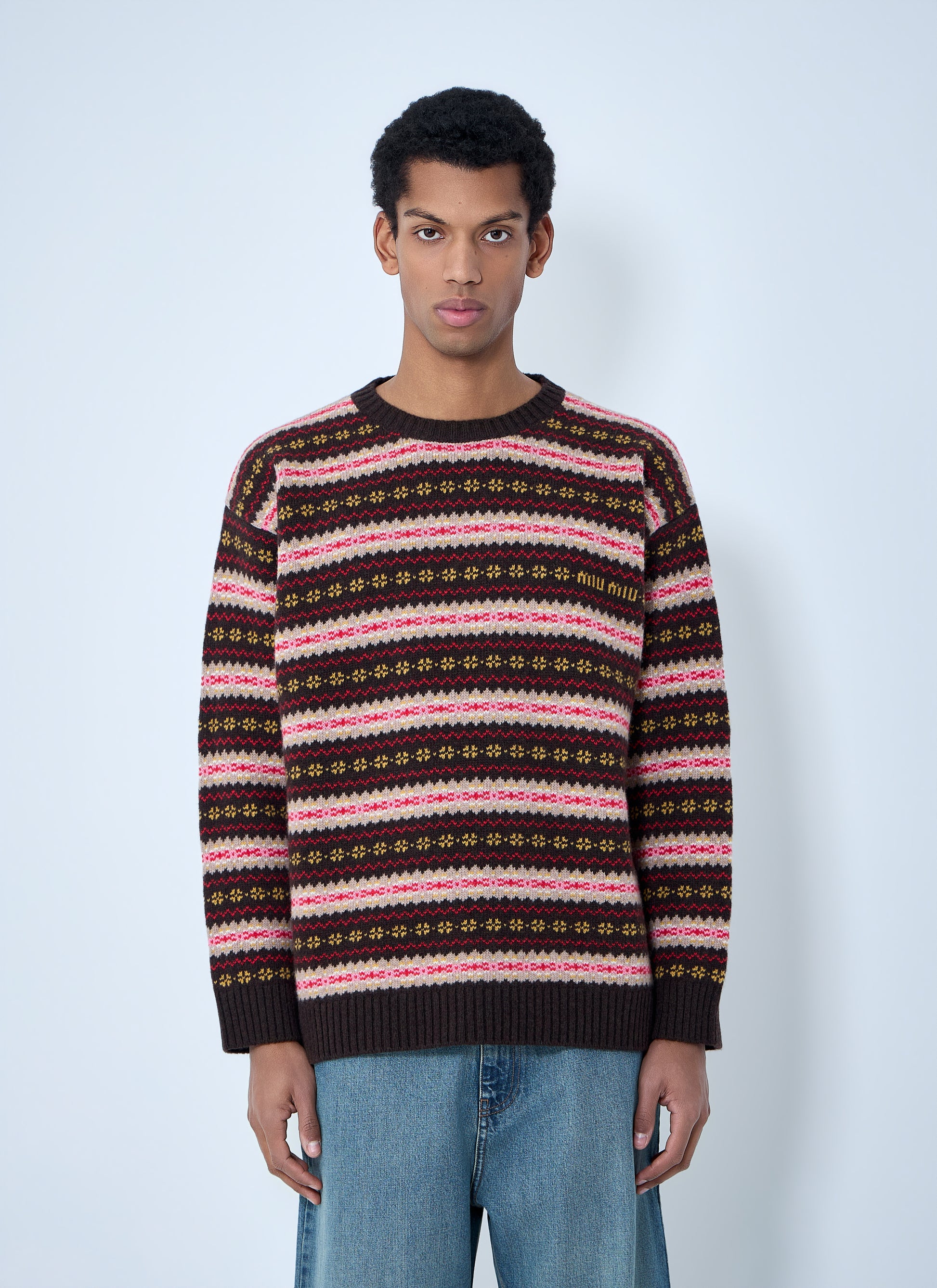 Miu Miu Men Fairisle Sweater MIU MIU