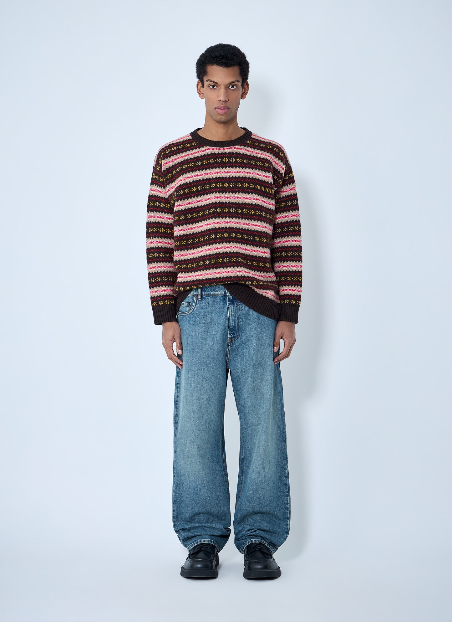 Miu Miu Men Fairisle Sweater MIU MIU