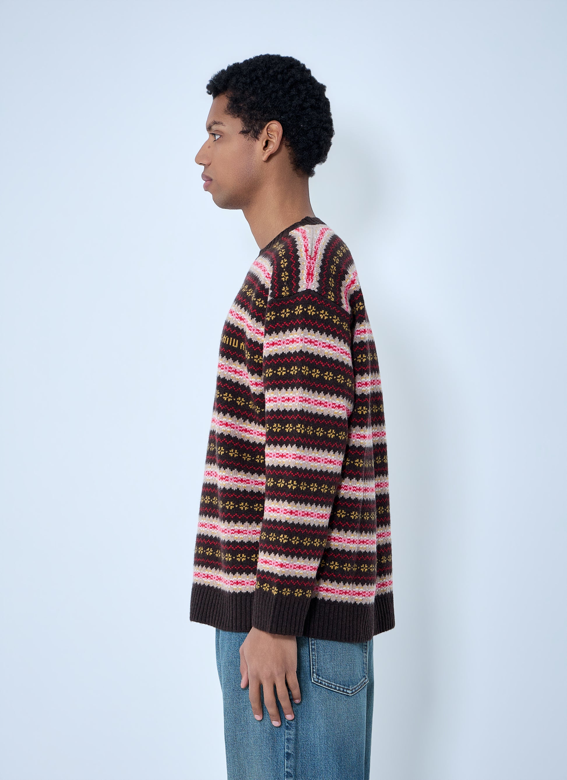 Miu Miu Men Fairisle Sweater MIU MIU