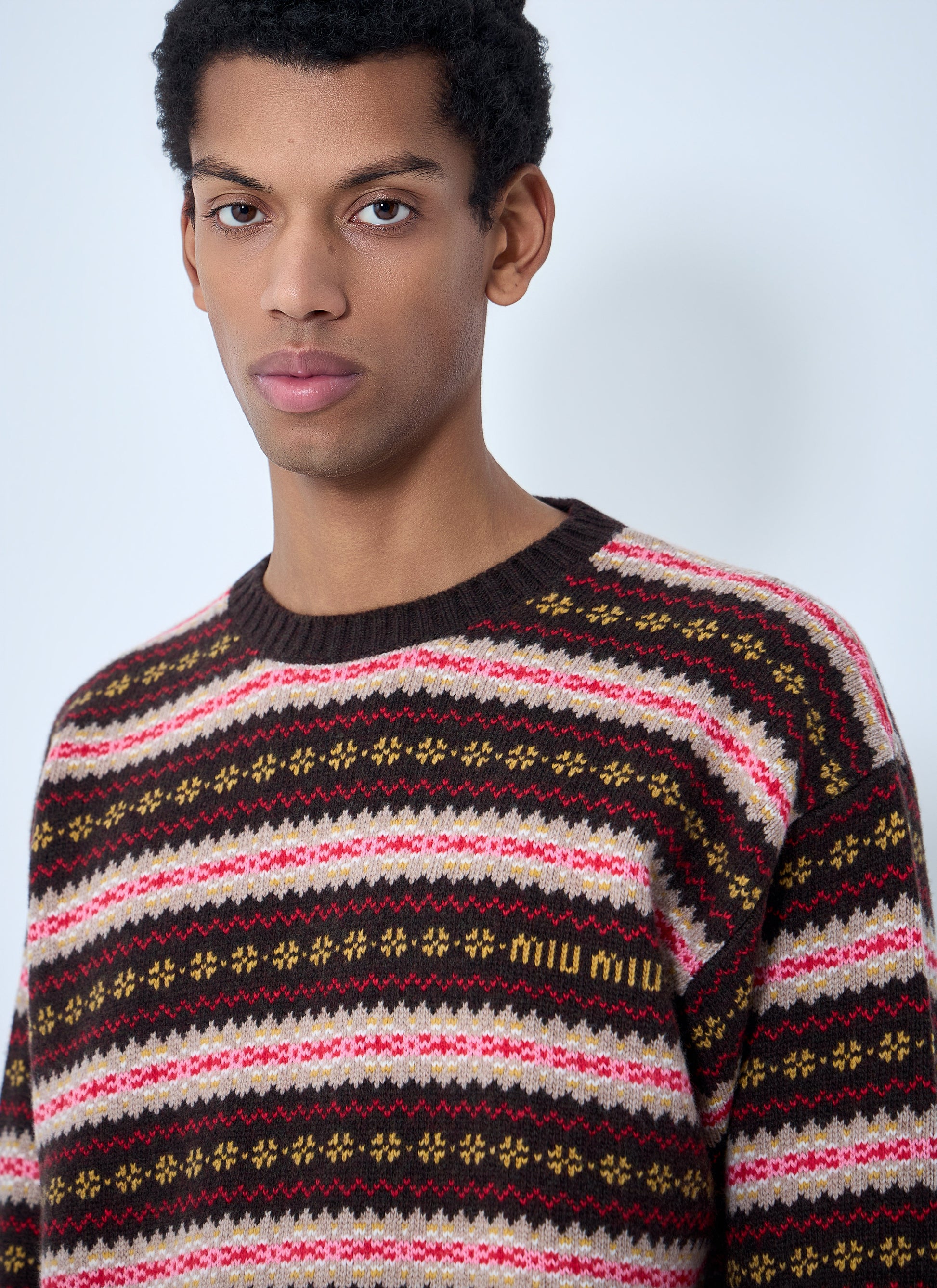 Miu Miu Men Fairisle Sweater MIU MIU