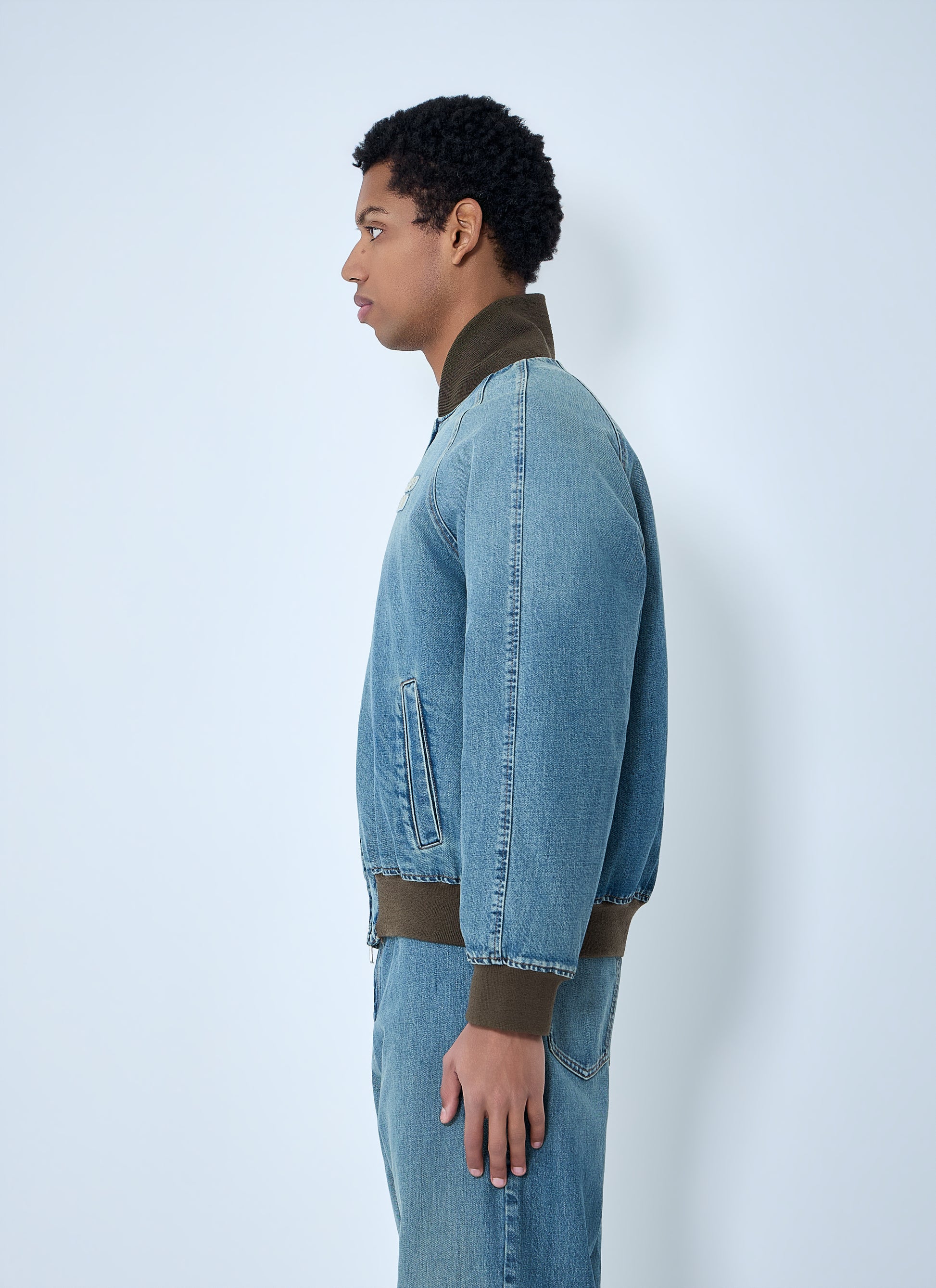 Miu Miu Men Denim Blouson Jacket MIU MIU