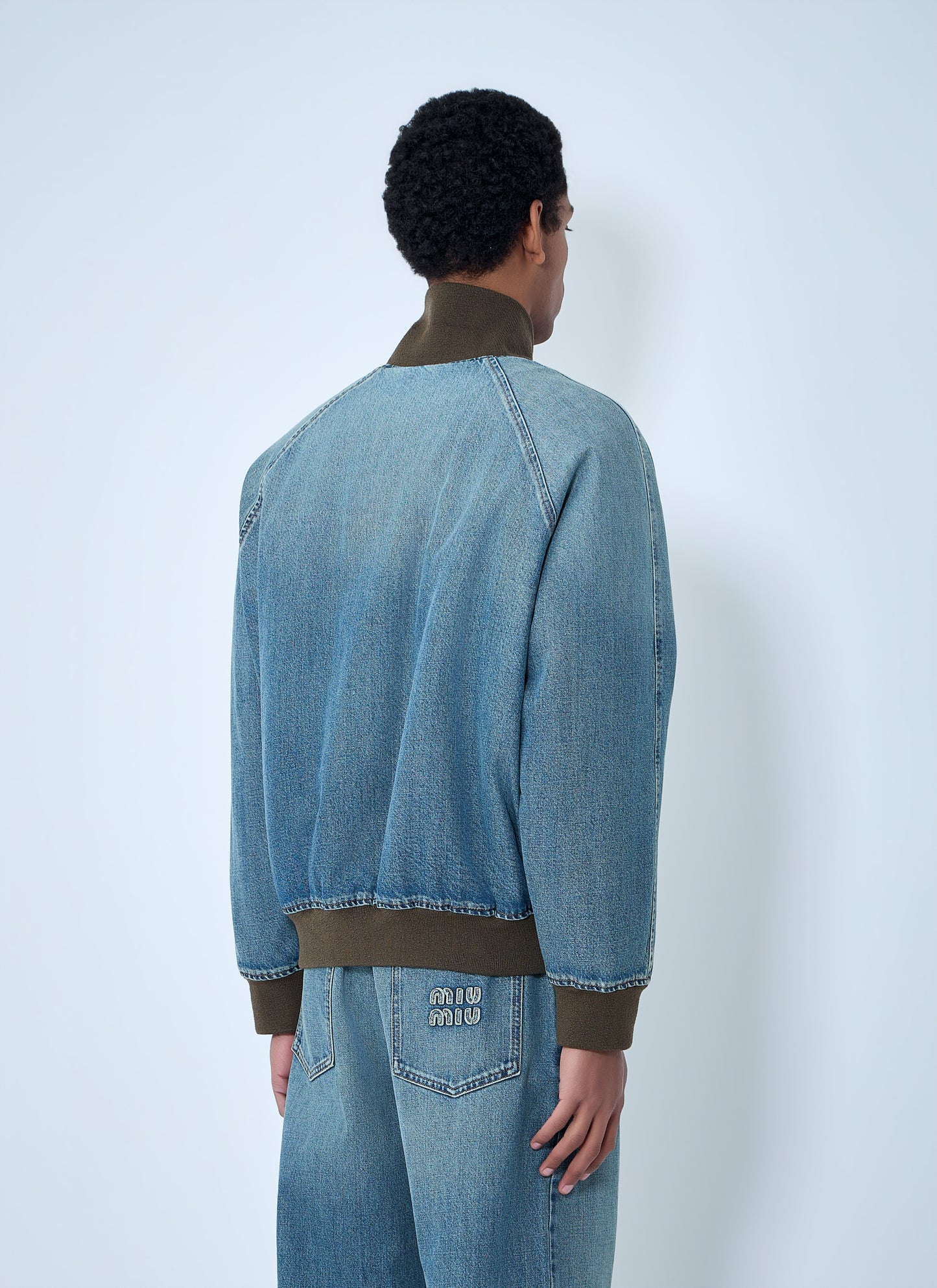Miu Miu Men Denim Blouson Jacket MIU MIU