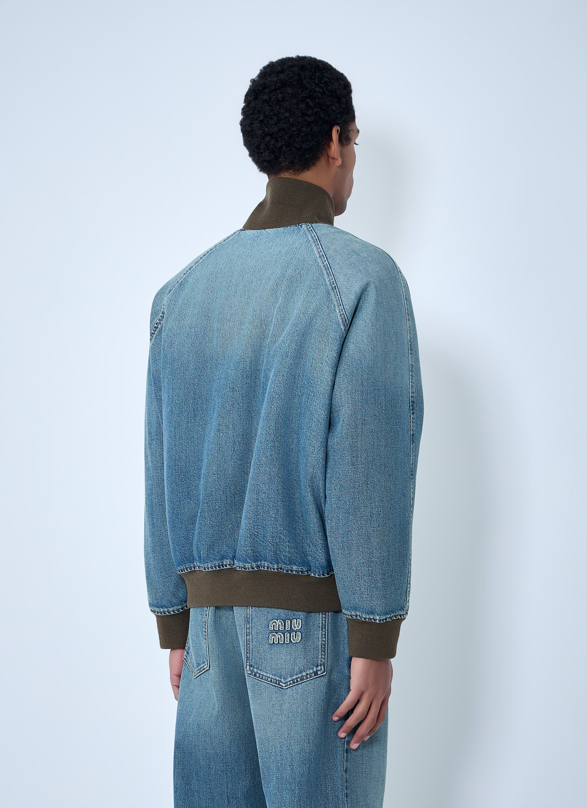 Miu Miu Men Denim Blouson Jacket MIU MIU