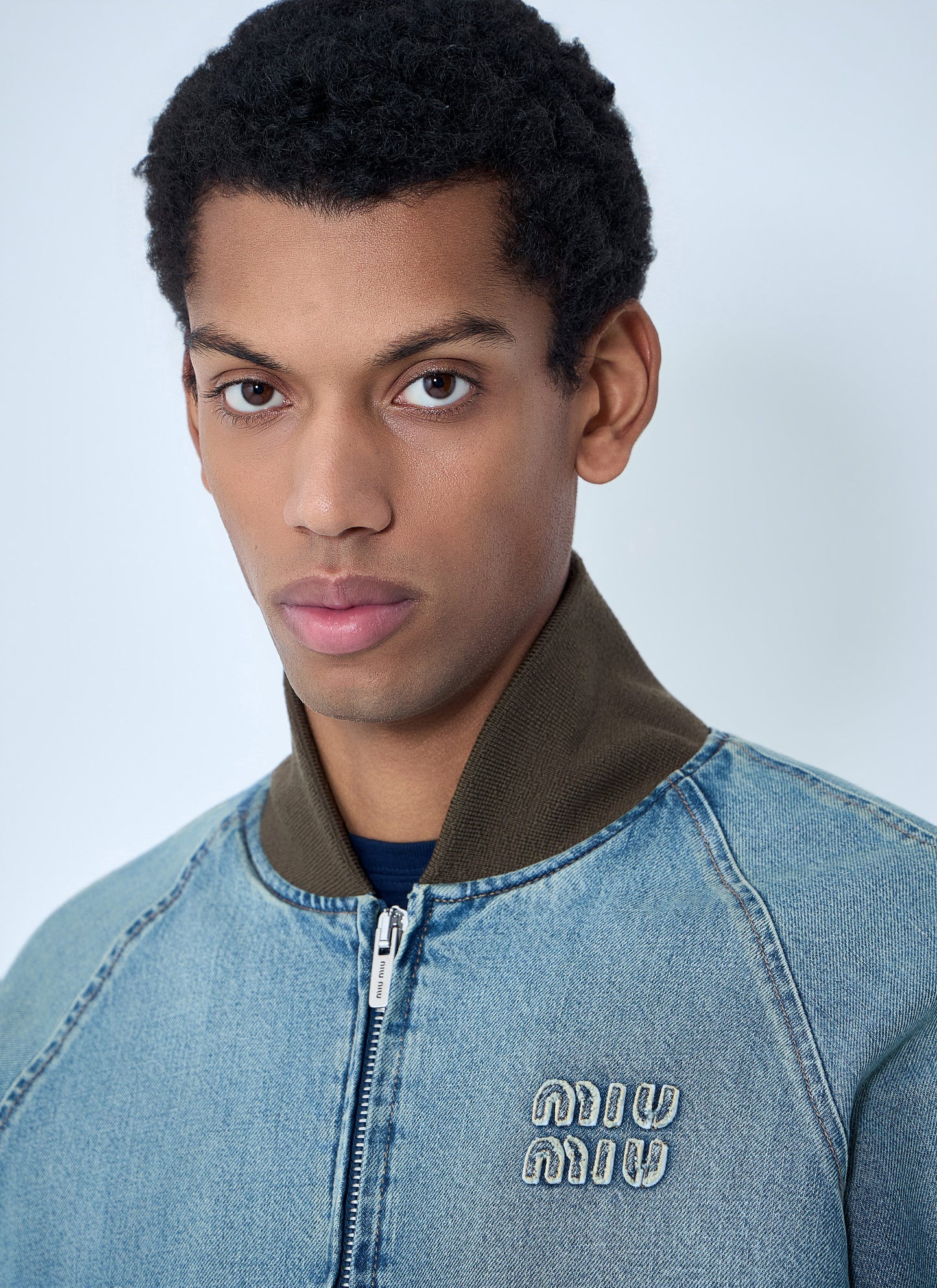 Miu Miu Men Denim Blouson Jacket MIU MIU