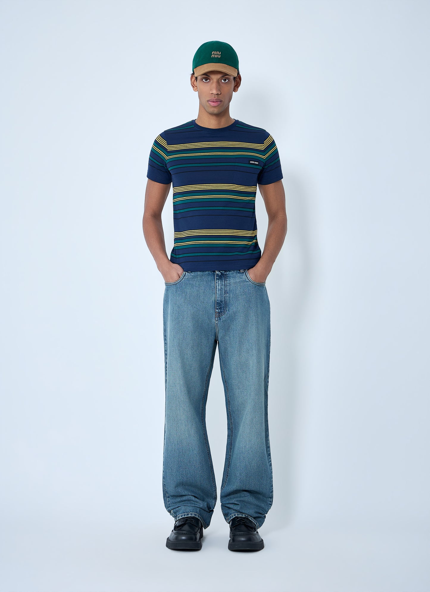 Miu Miu Men Wide-Leg Denim Jeans MIU MIU