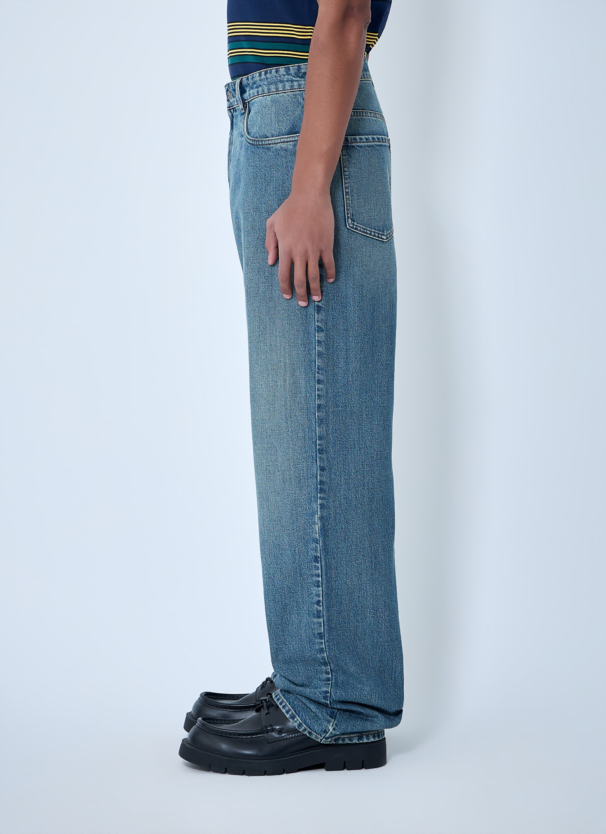 Miu Miu Men Wide-Leg Denim Jeans MIU MIU