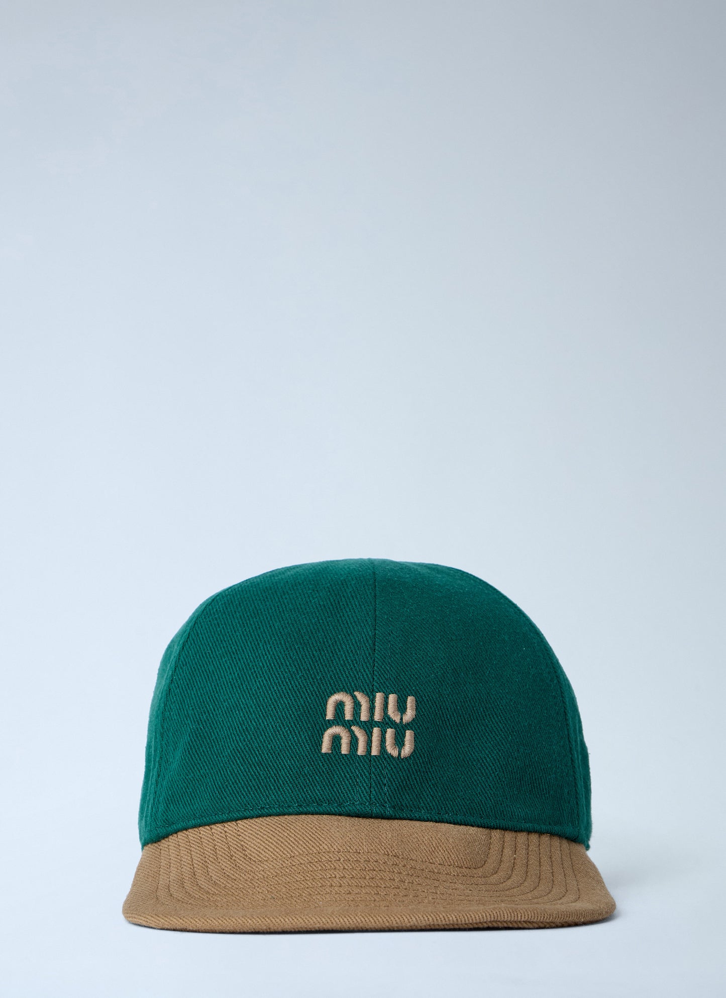 Miu Miu Men Logo Motif Baseball Cap MIU MIU