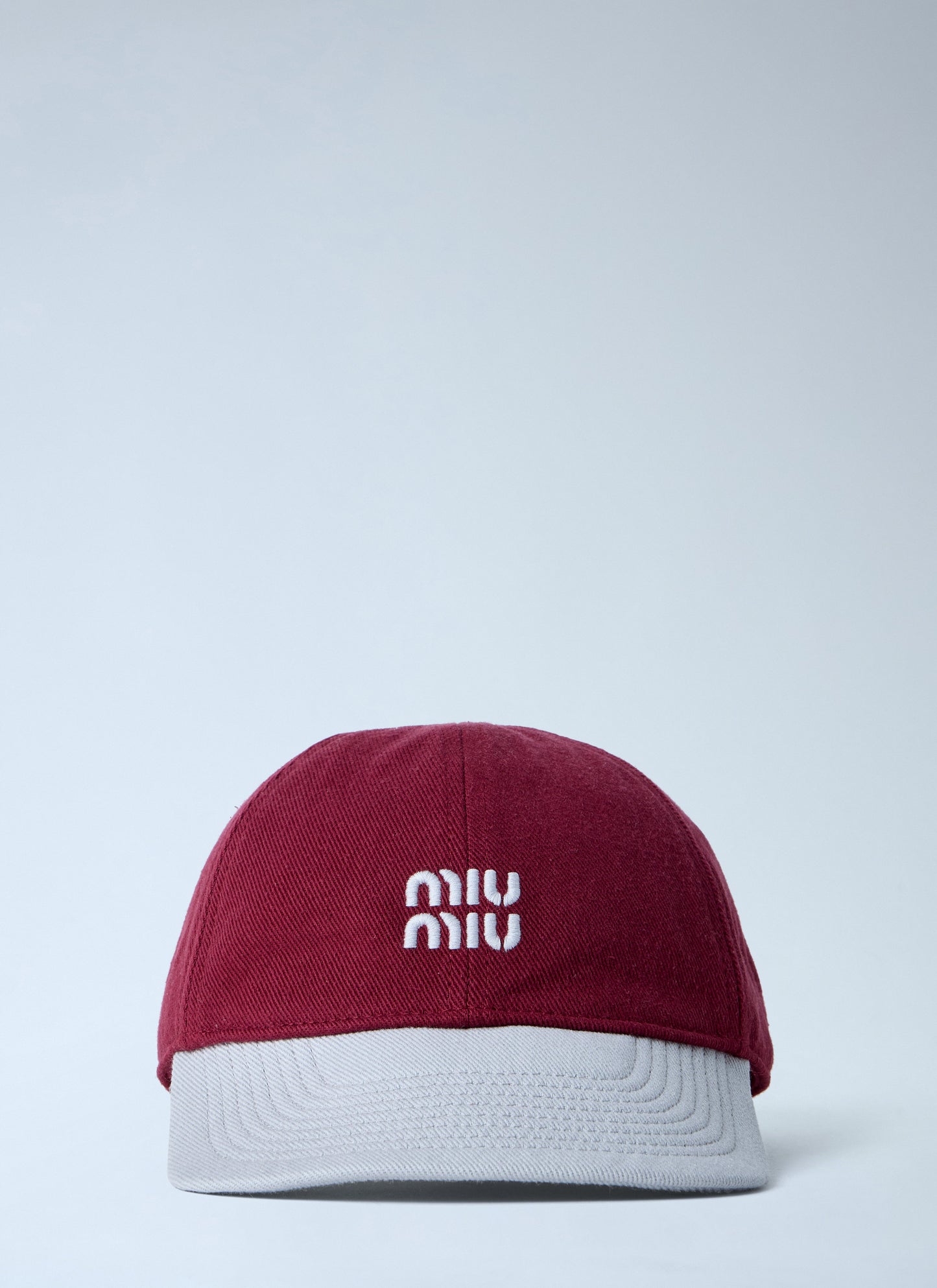 Miu Miu Men Logo Motif Baseball Cap MIU MIU