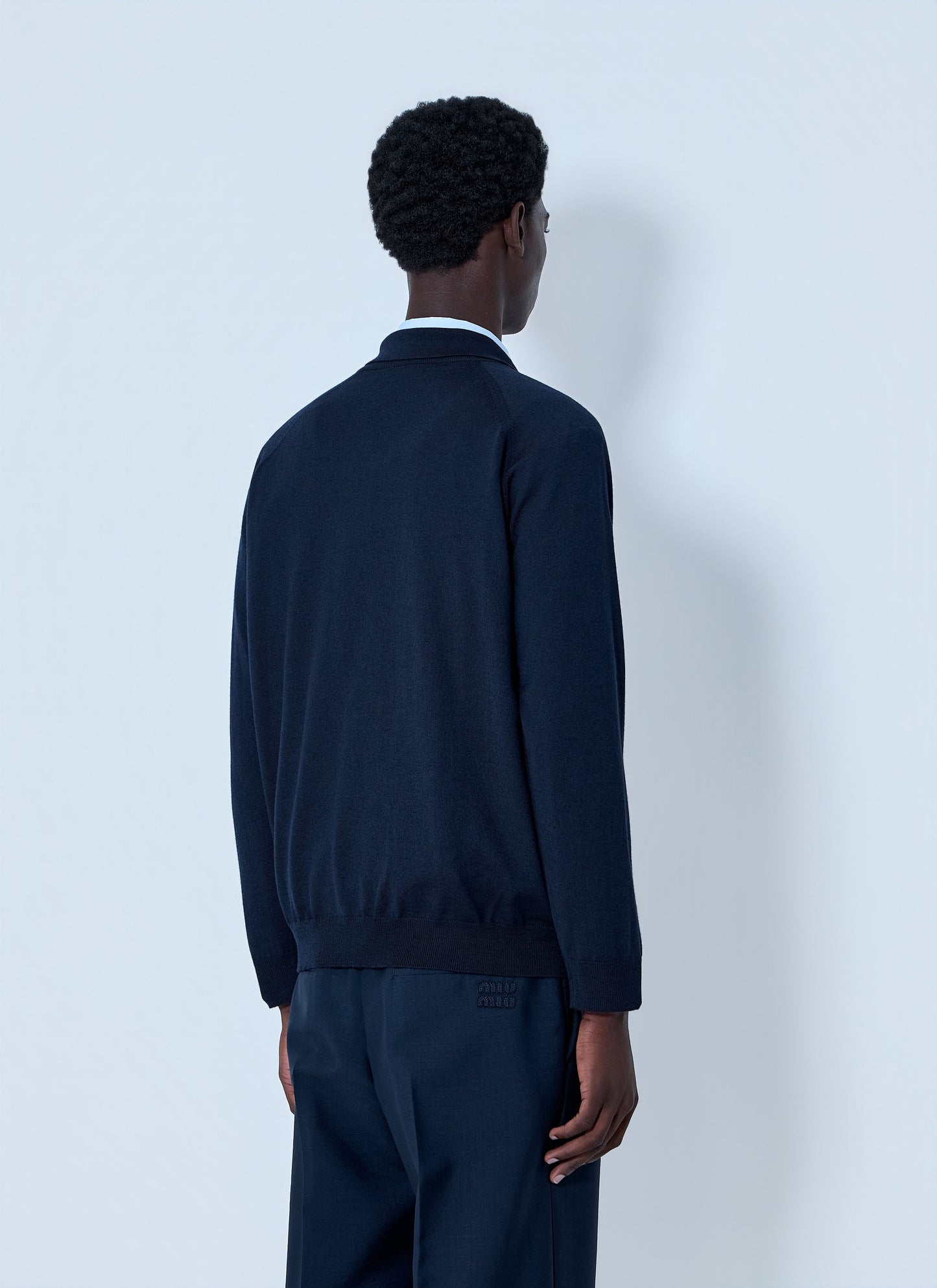 Miu Miu Men V-Neck Knit Sweater MIU MIU