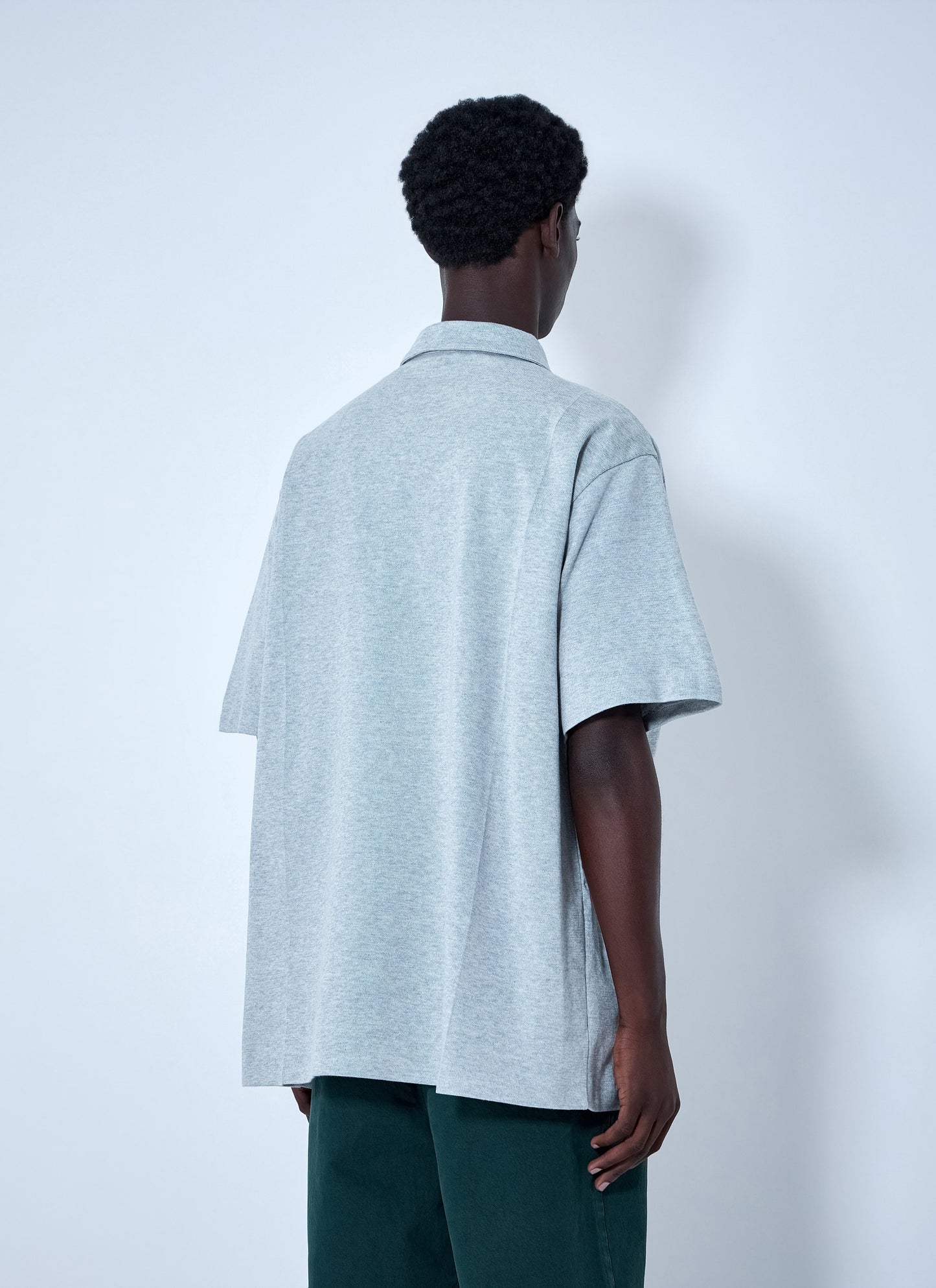 Miu Miu Men Half-Zip Polo Shirt MIU MIU