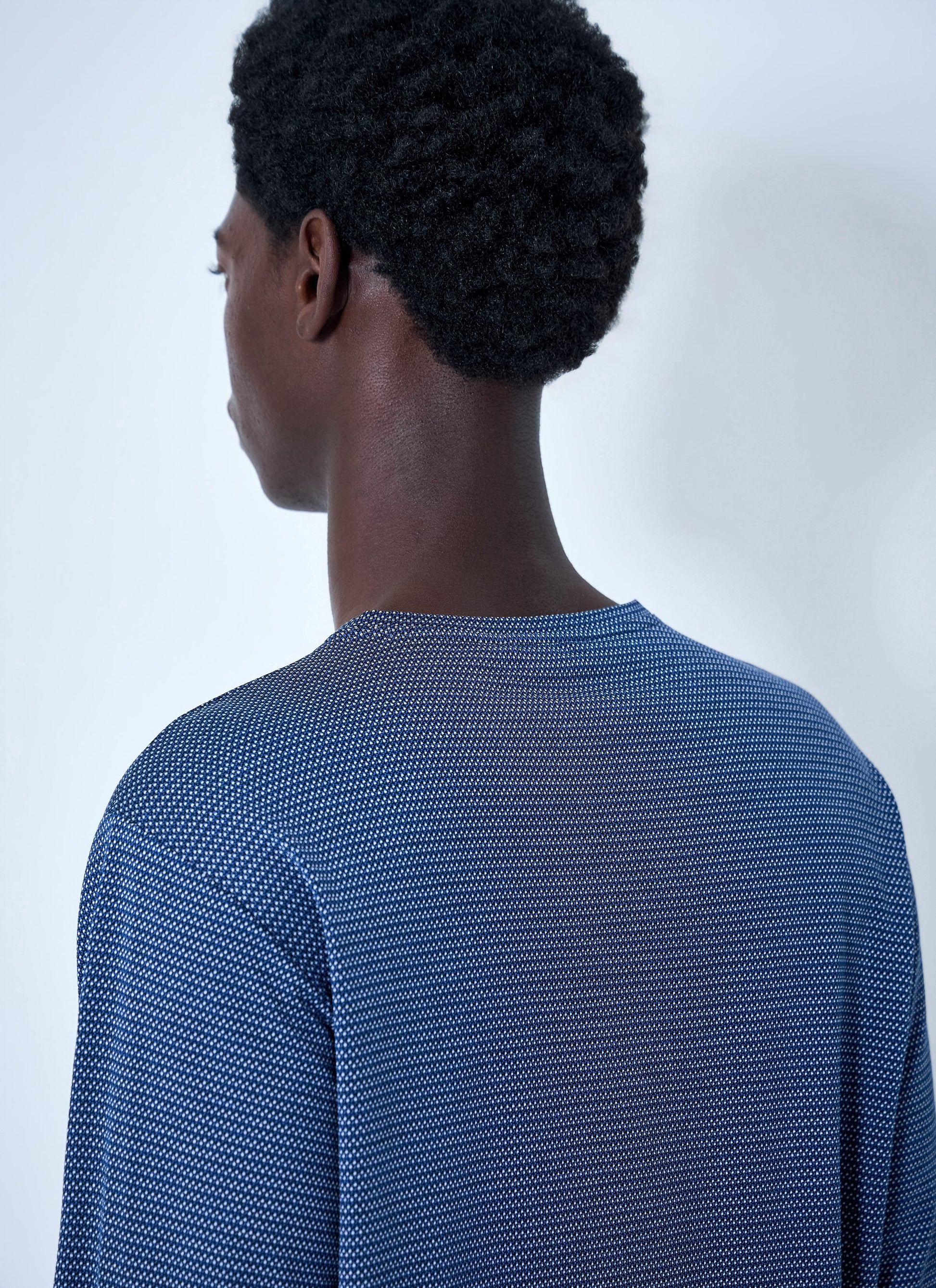 Miu Miu Men Textured Long Sleeve Top MIU MIU