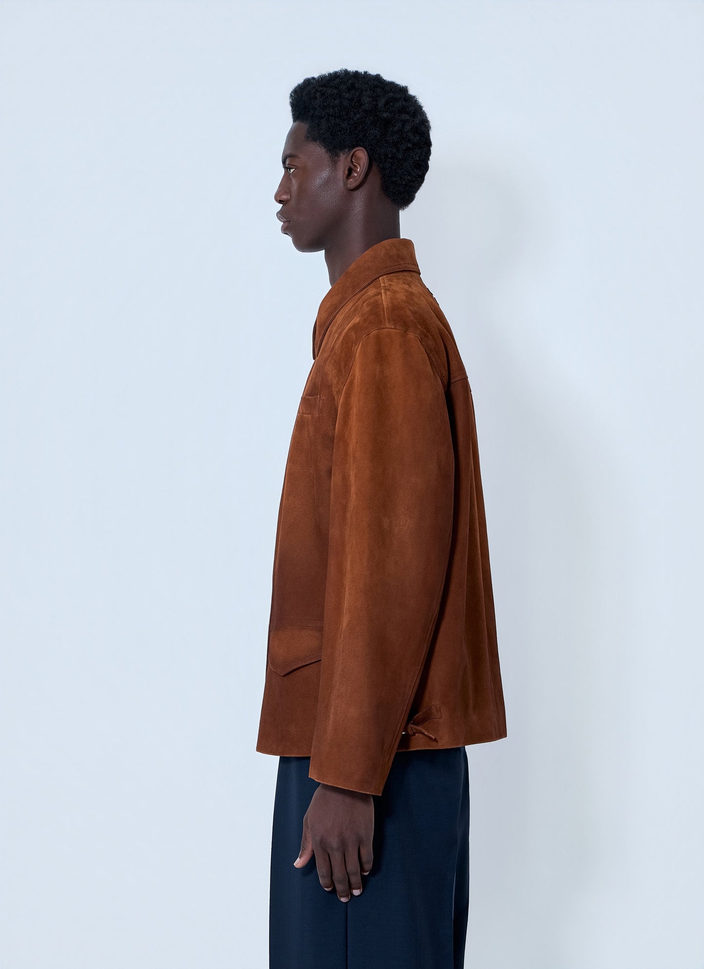 Miu Miu Men Suede Zip Jacket MIU MIU