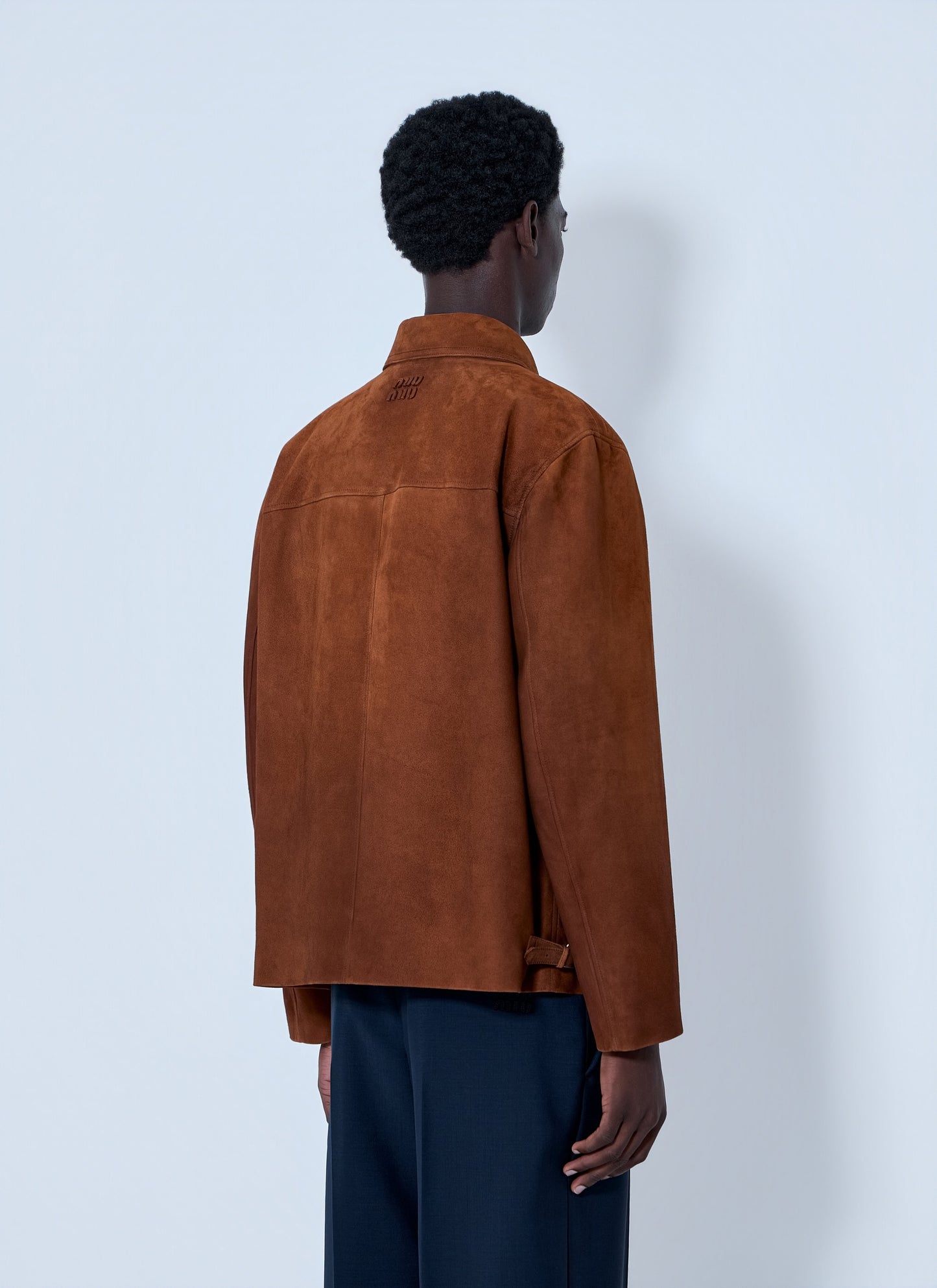 Miu Miu Men Suede Zip Jacket MIU MIU