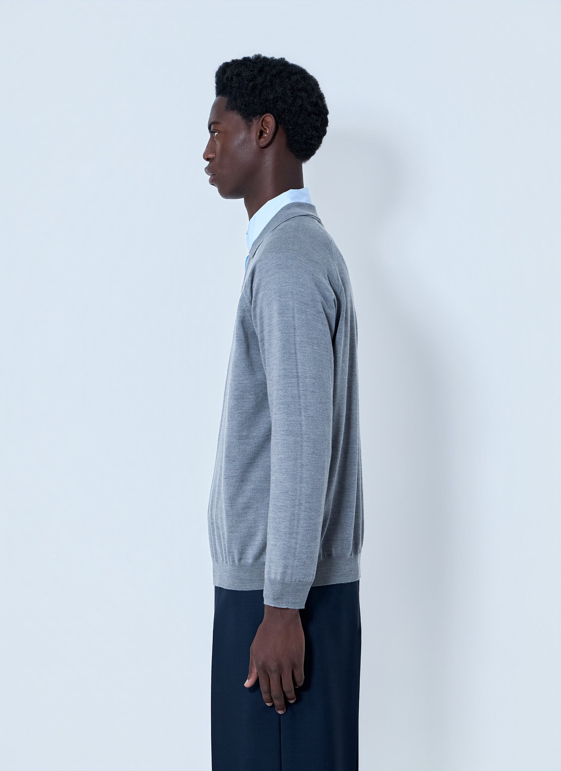 Miu Miu Men V-Neck Knit Sweater MIU MIU
