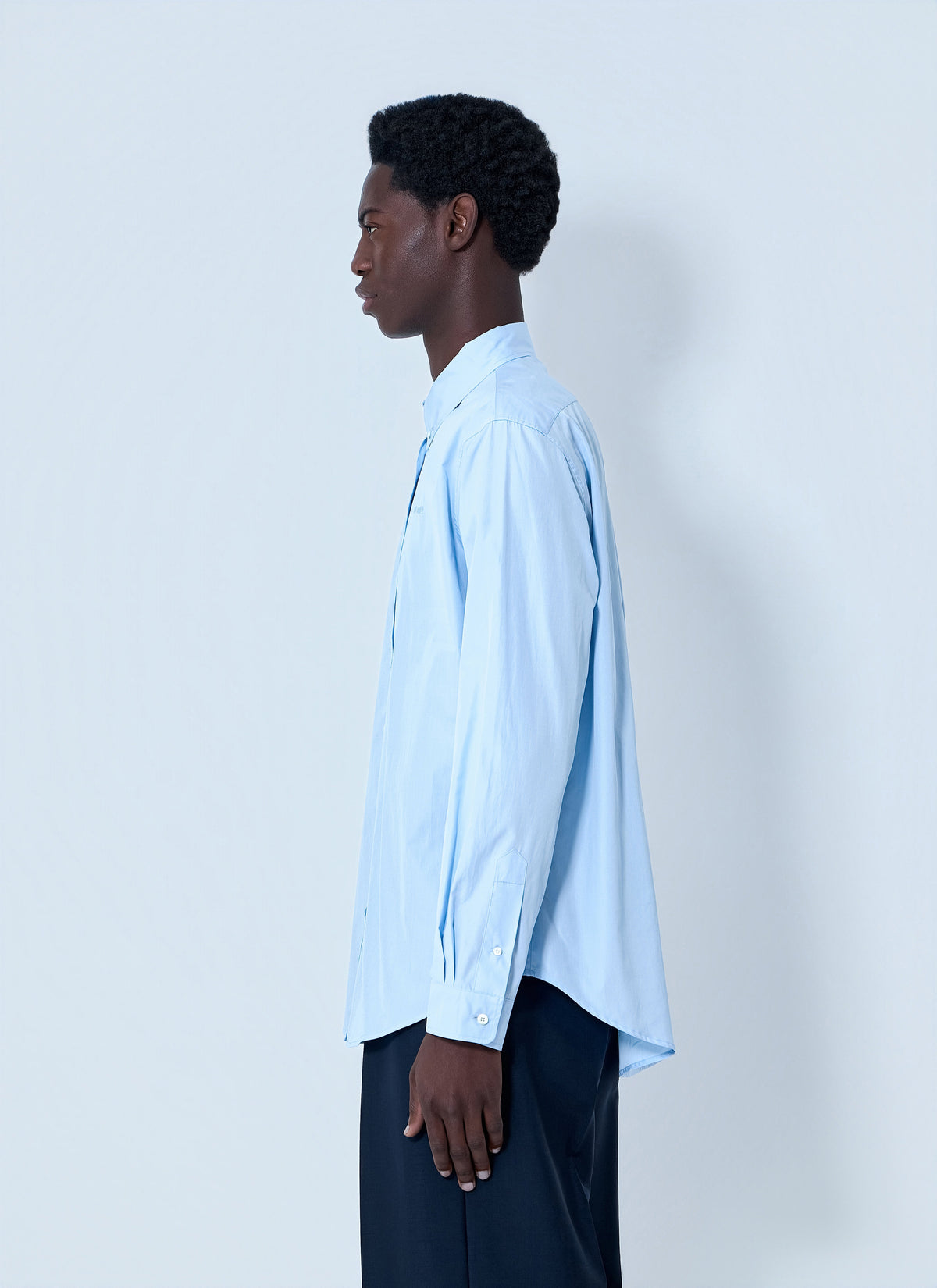 Miu Miu Men Cotton Poplin Button-Down Shirt MIU MIU