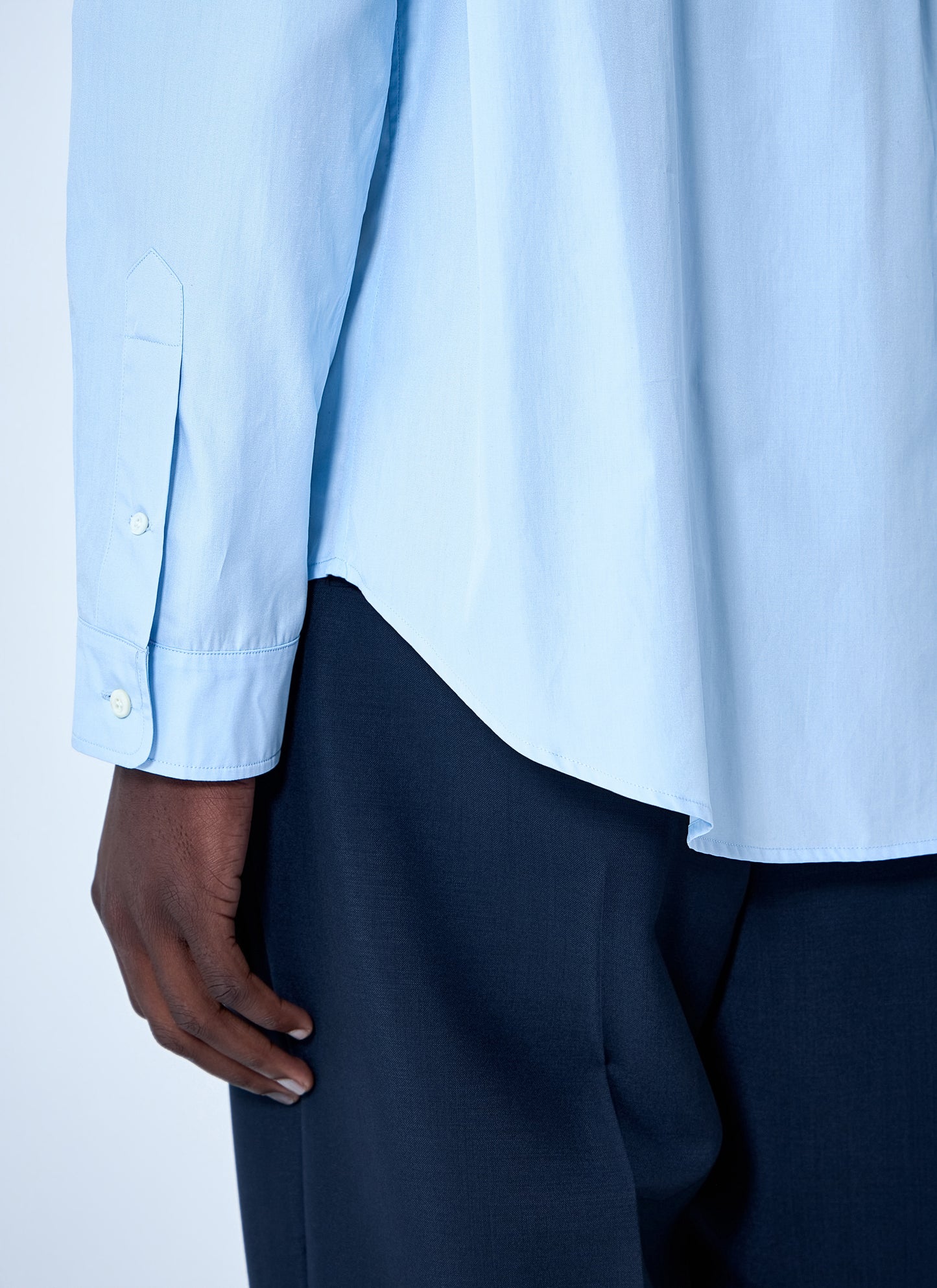 Miu Miu Men Cotton Poplin Button-Down Shirt MIU MIU