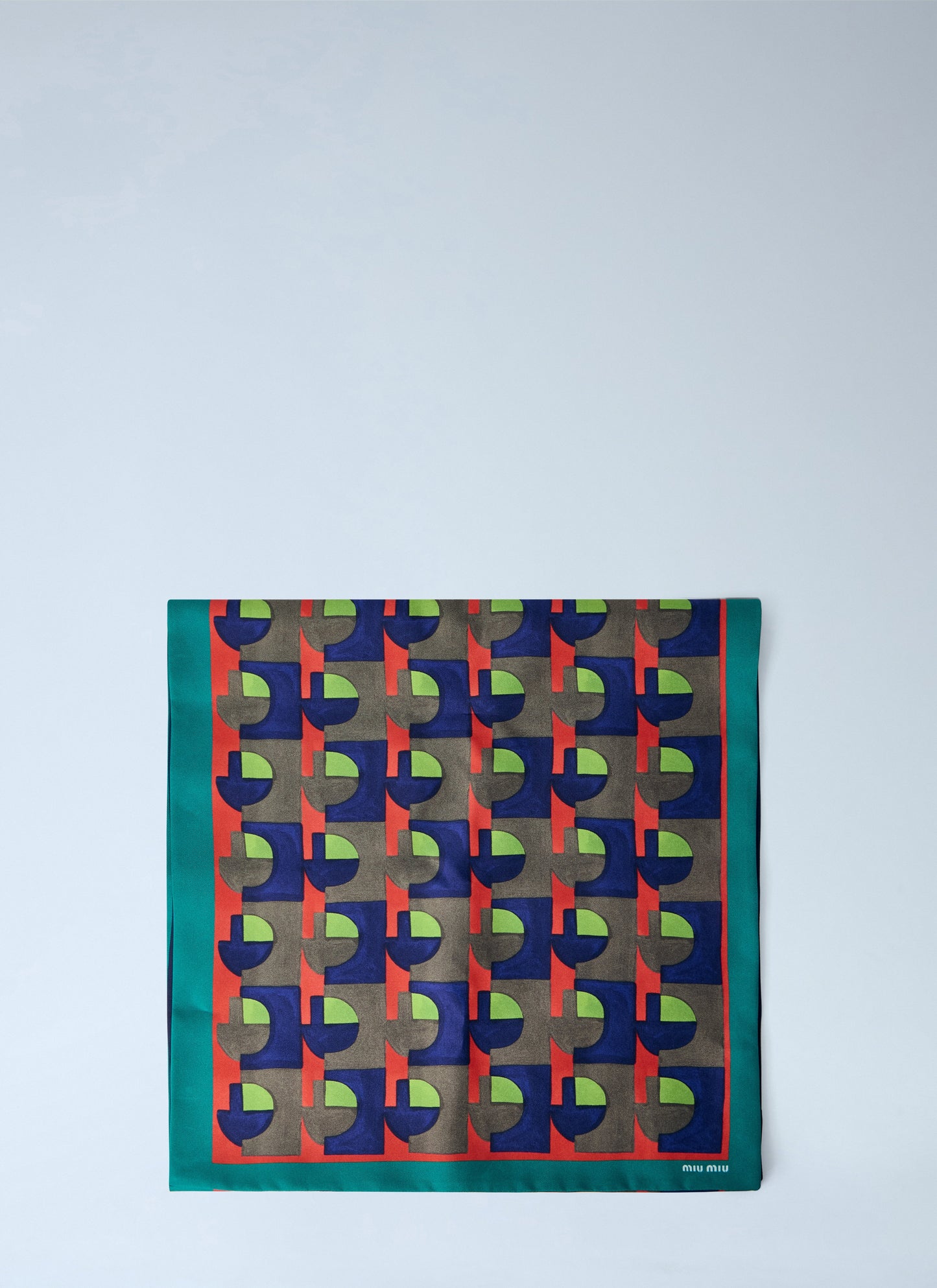 Miu Miu Men Printed Silk Scarf MIU MIU