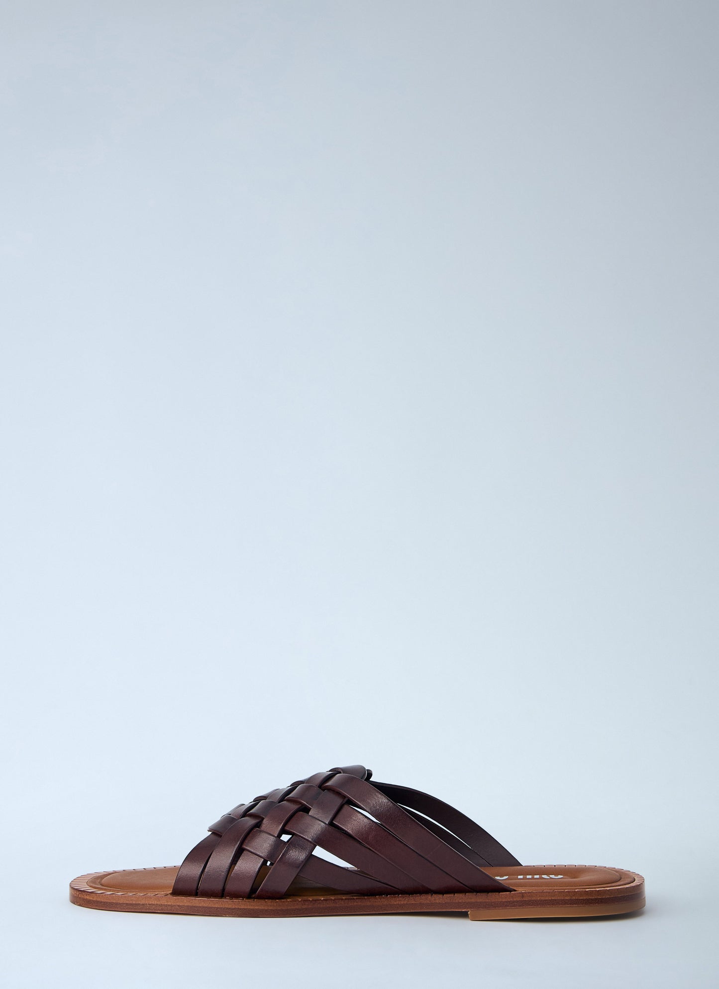 Miu Miu Men Woven Leather Sandals MIU MIU