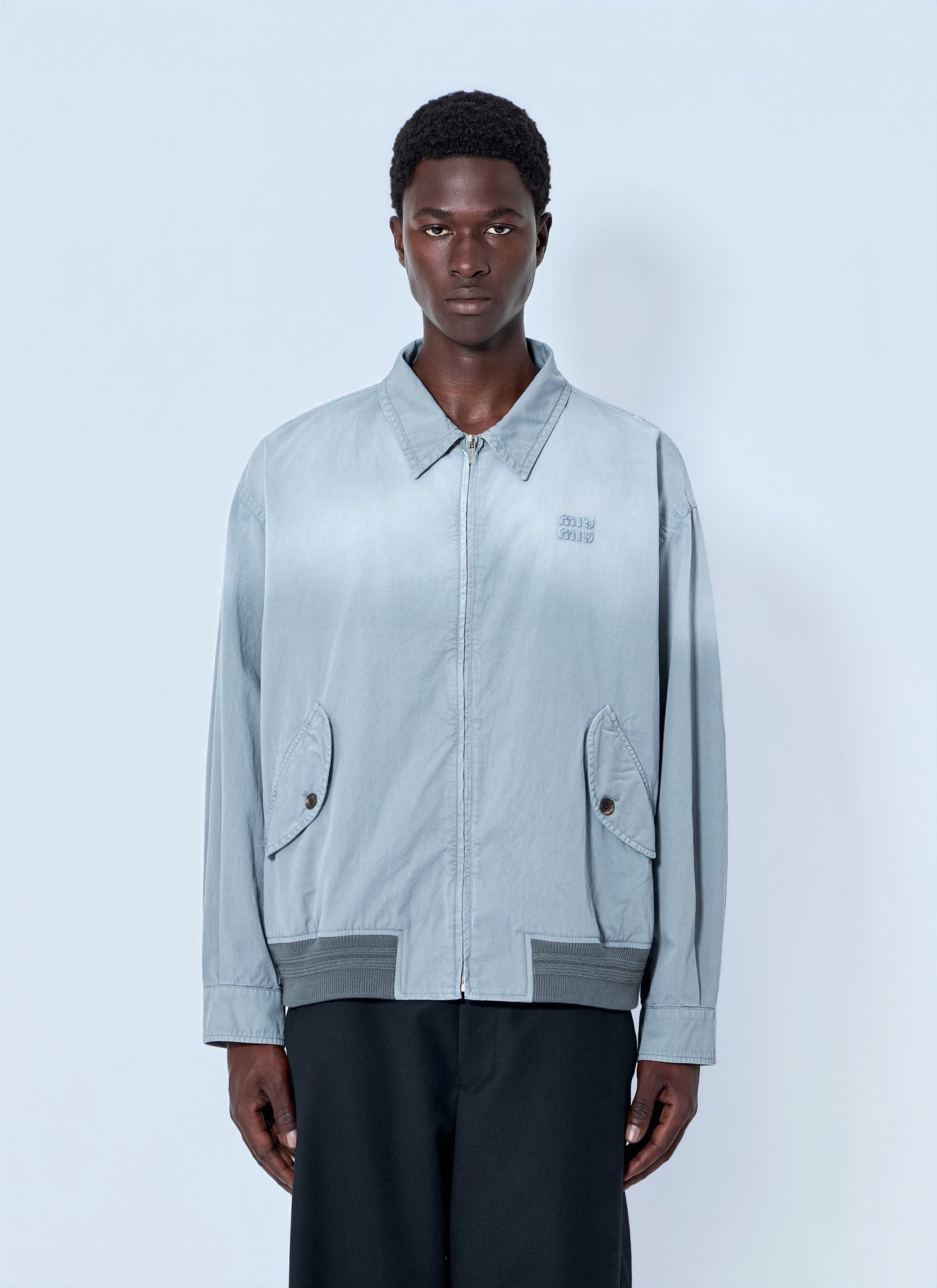 Miu Miu Men Old Twill Blouson Jacket