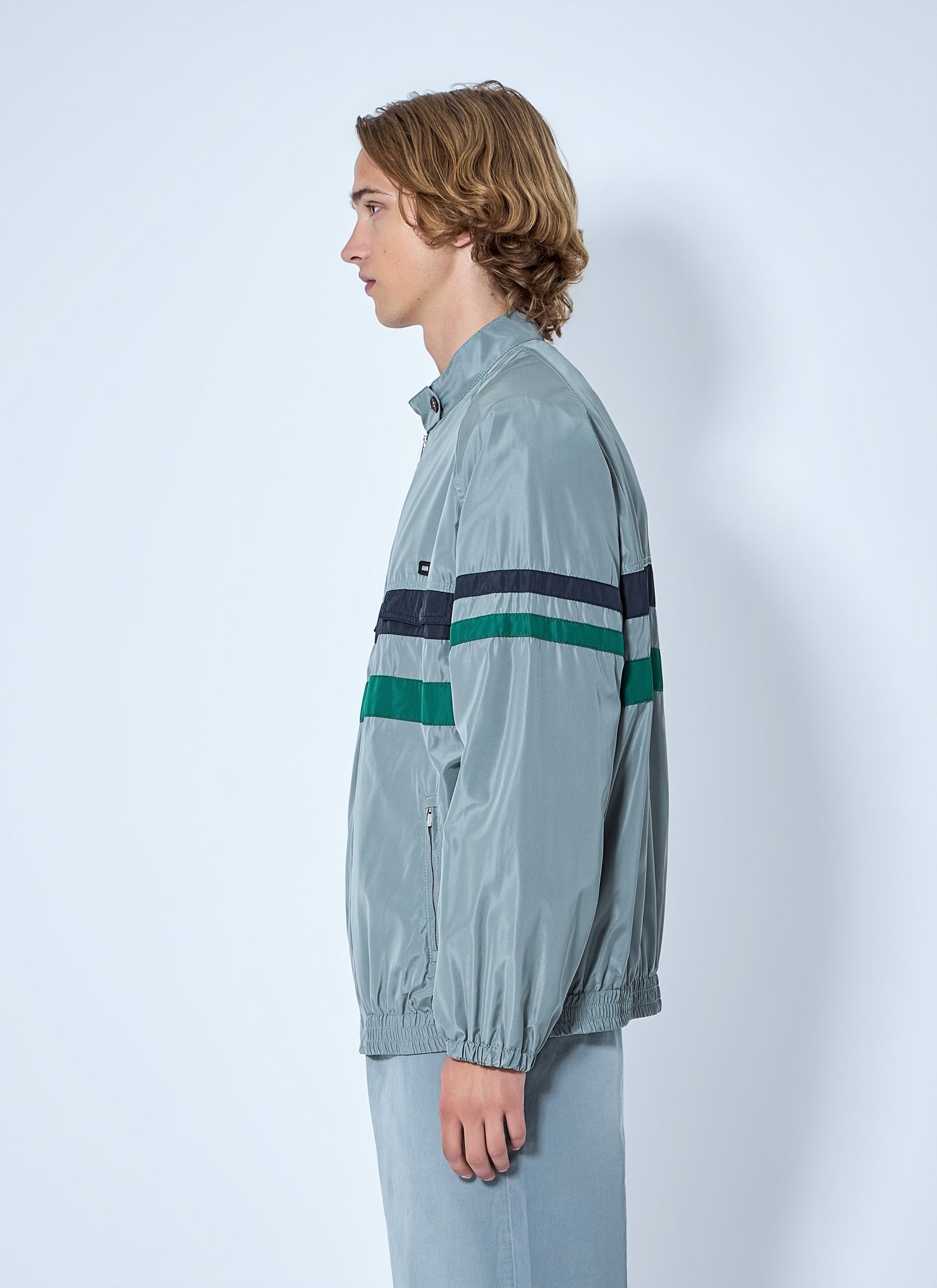 Miu Miu Men Technical Silk Blouson Jacket MIU MIU