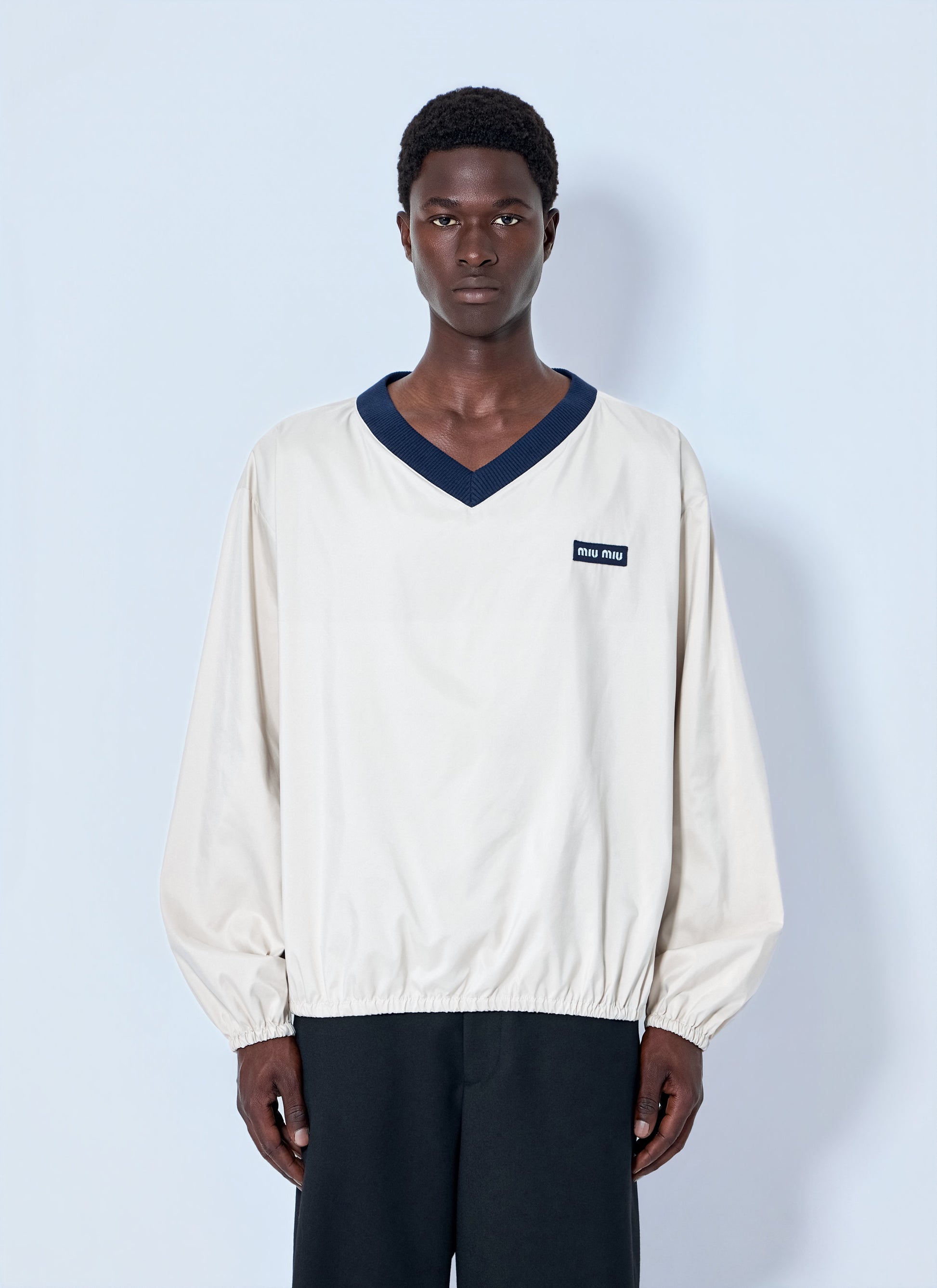 Miu Miu Men Technical Pongé Sweatshirt MIU MIU