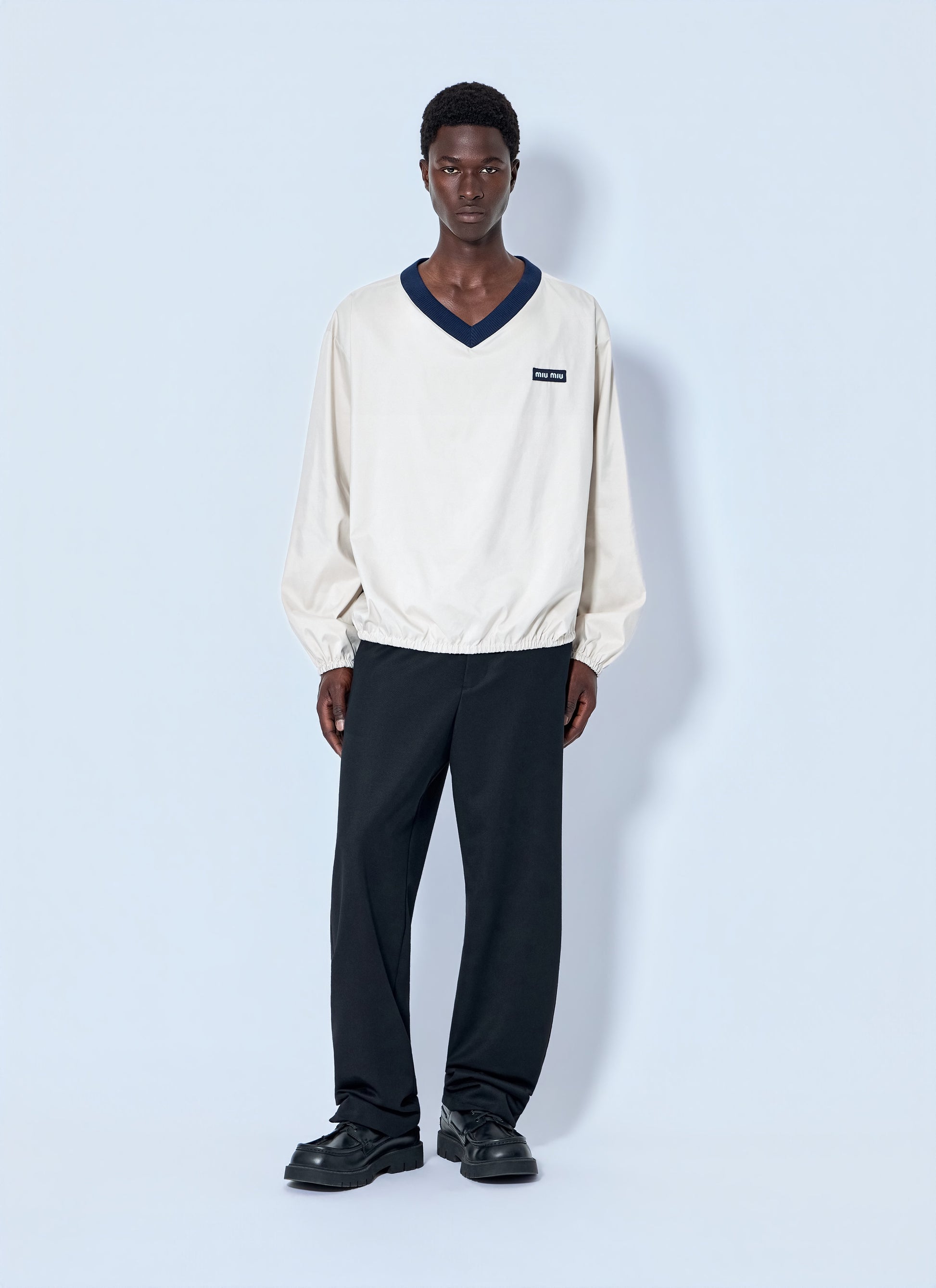 Miu Miu Men Technical Pongé Sweatshirt MIU MIU