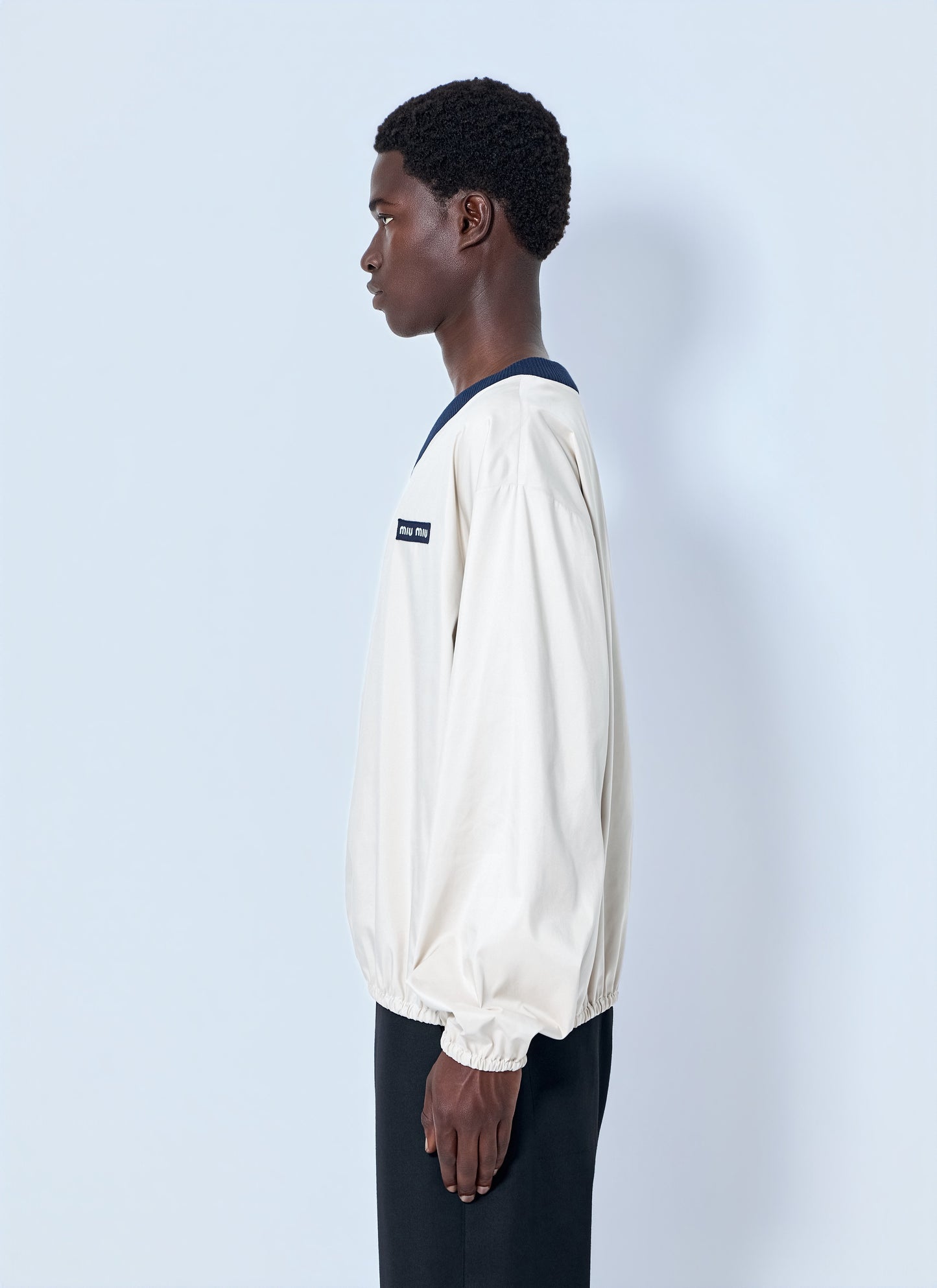 Miu Miu Men Technical Pongé Sweatshirt MIU MIU