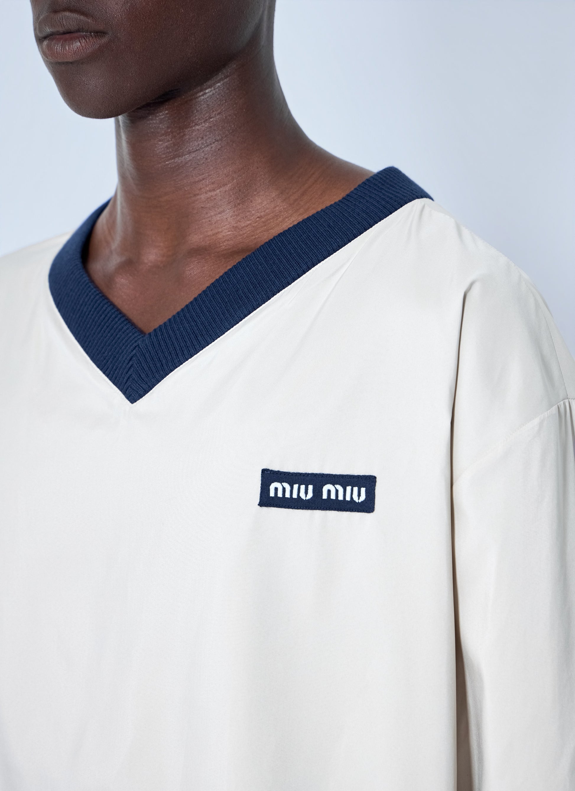 Miu Miu Men Technical Pongé Sweatshirt MIU MIU